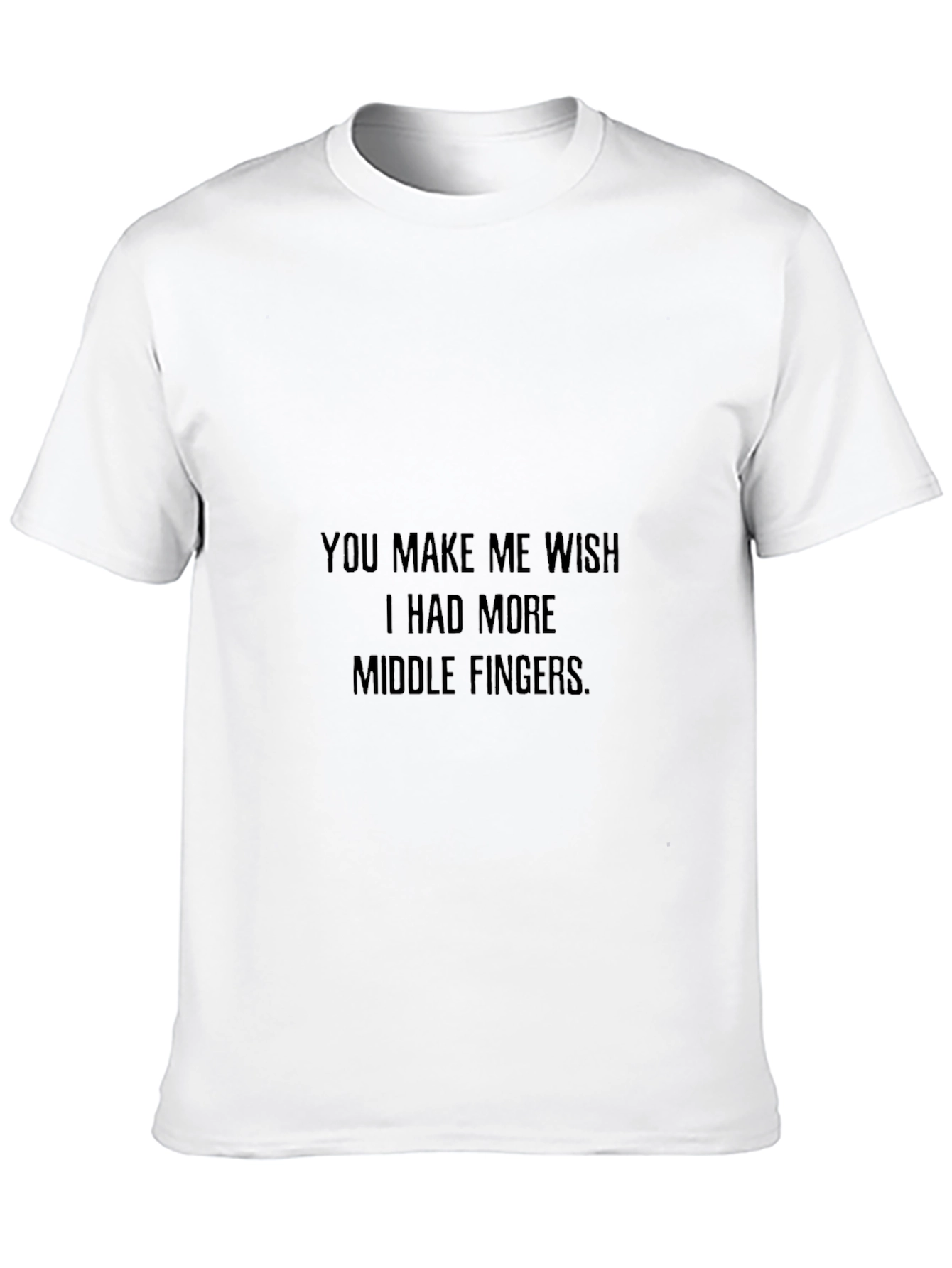 Funny Middle Finger Wish Graphic Tee