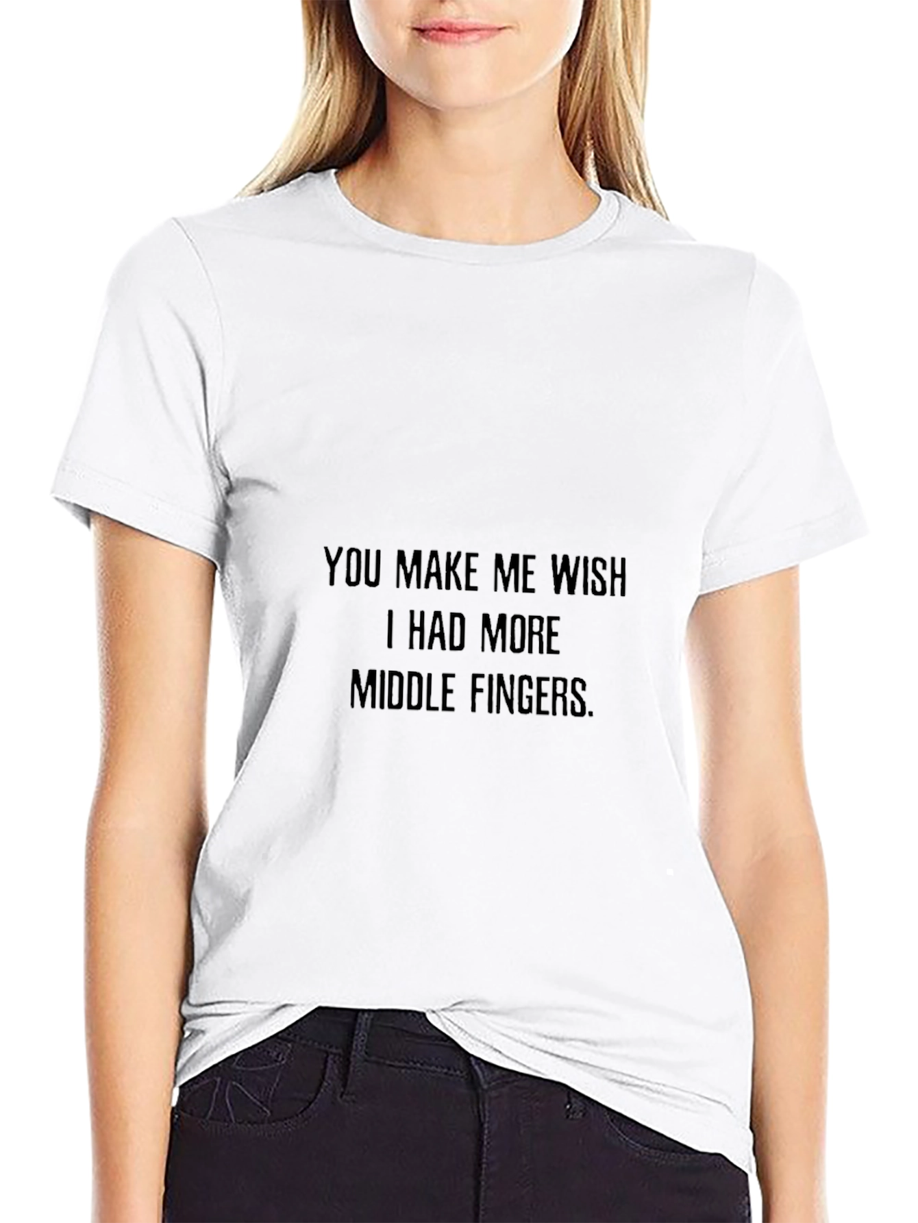 Funny Middle Finger Wish Graphic Tee