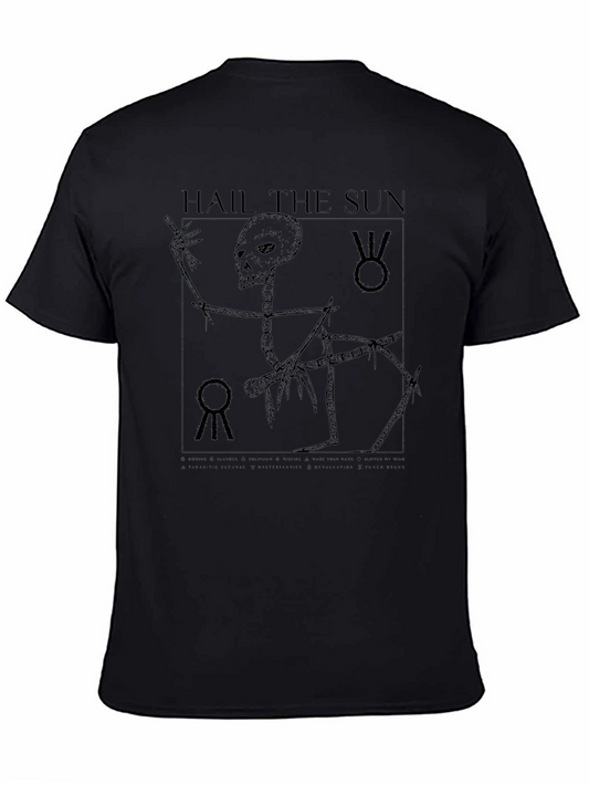 Hail the Sun Skeleton Graphic T-Shirt - Black