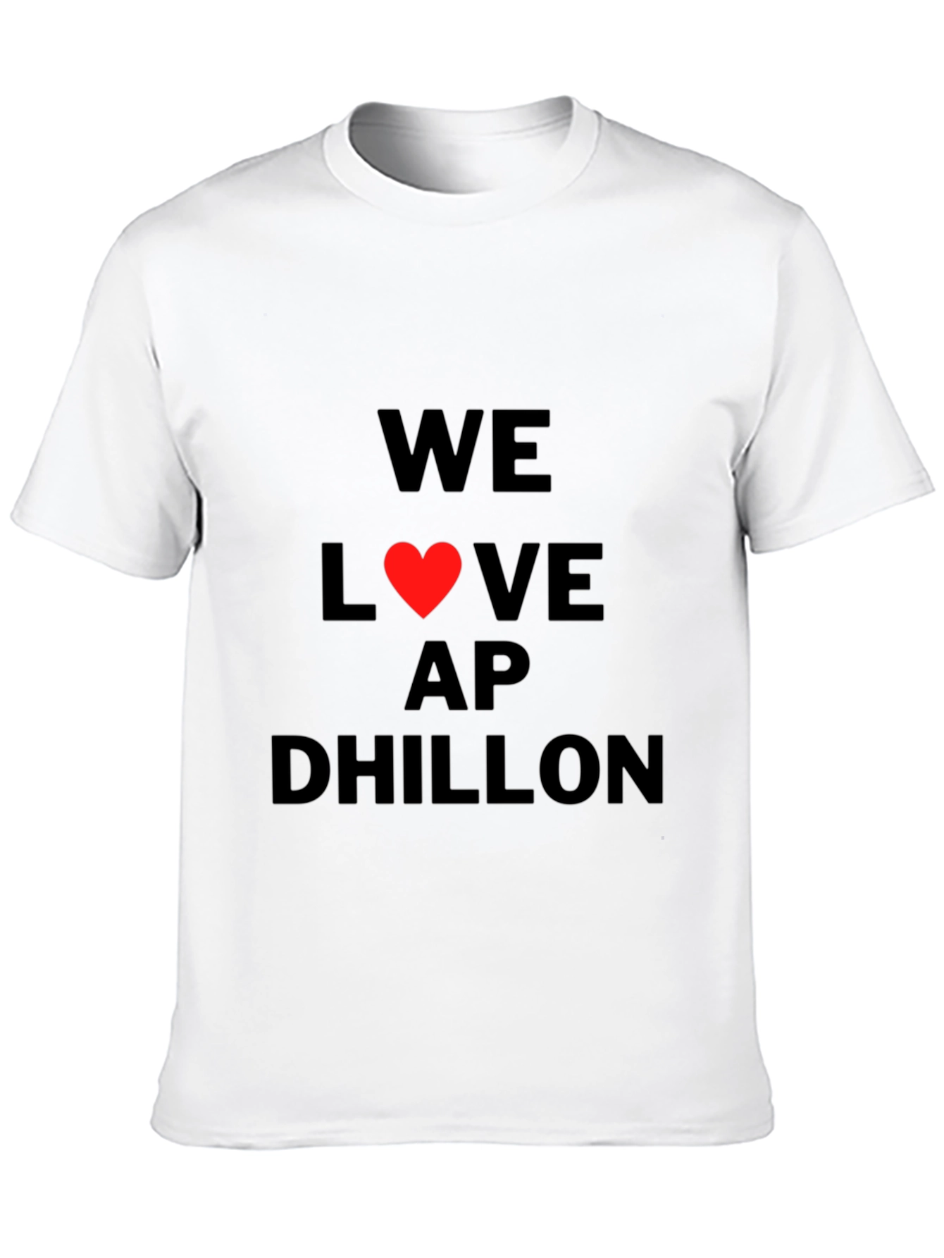 We Love AP Dhillon Black Graphic Tee