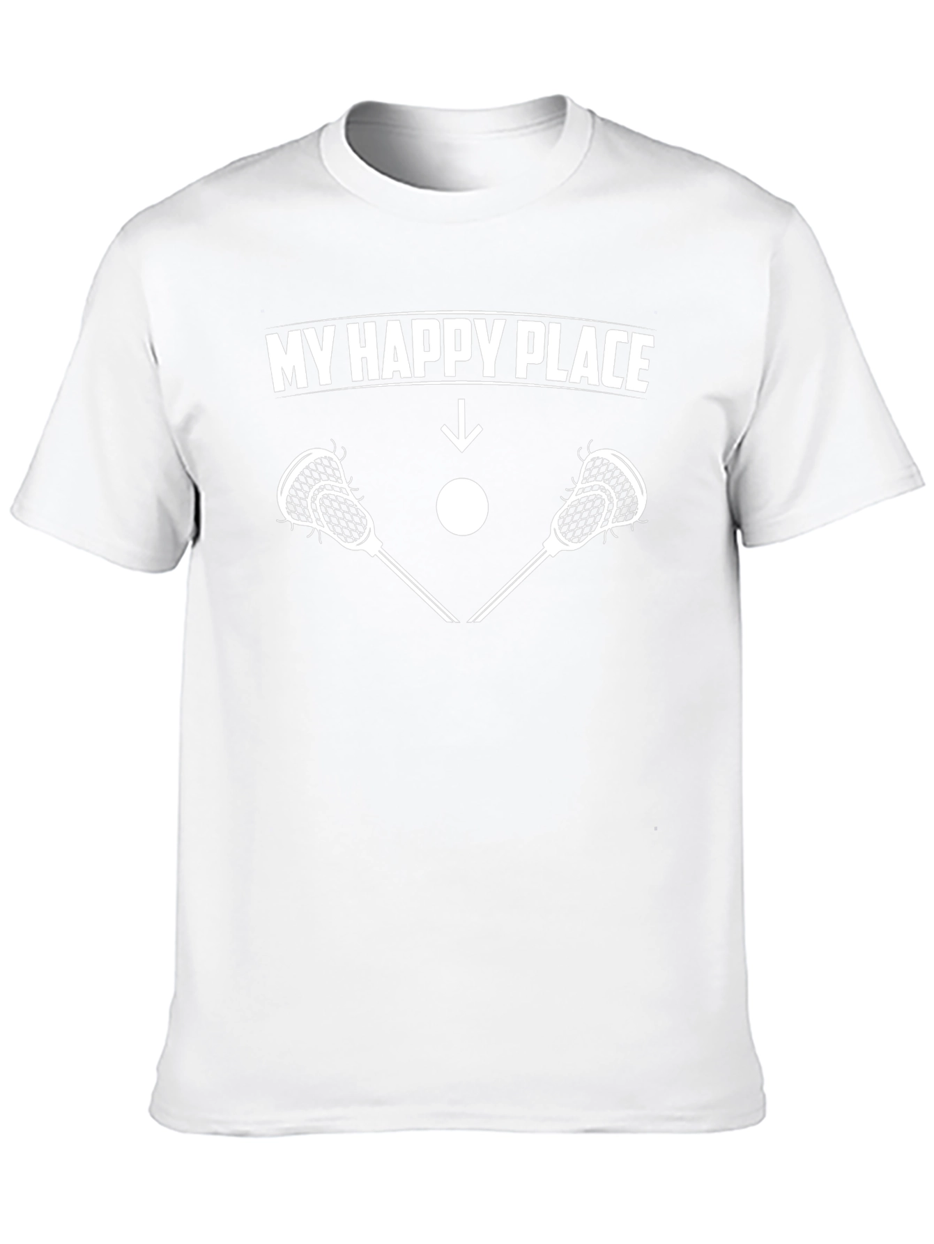 My Happy Place Lacrosse T-Shirt - Black