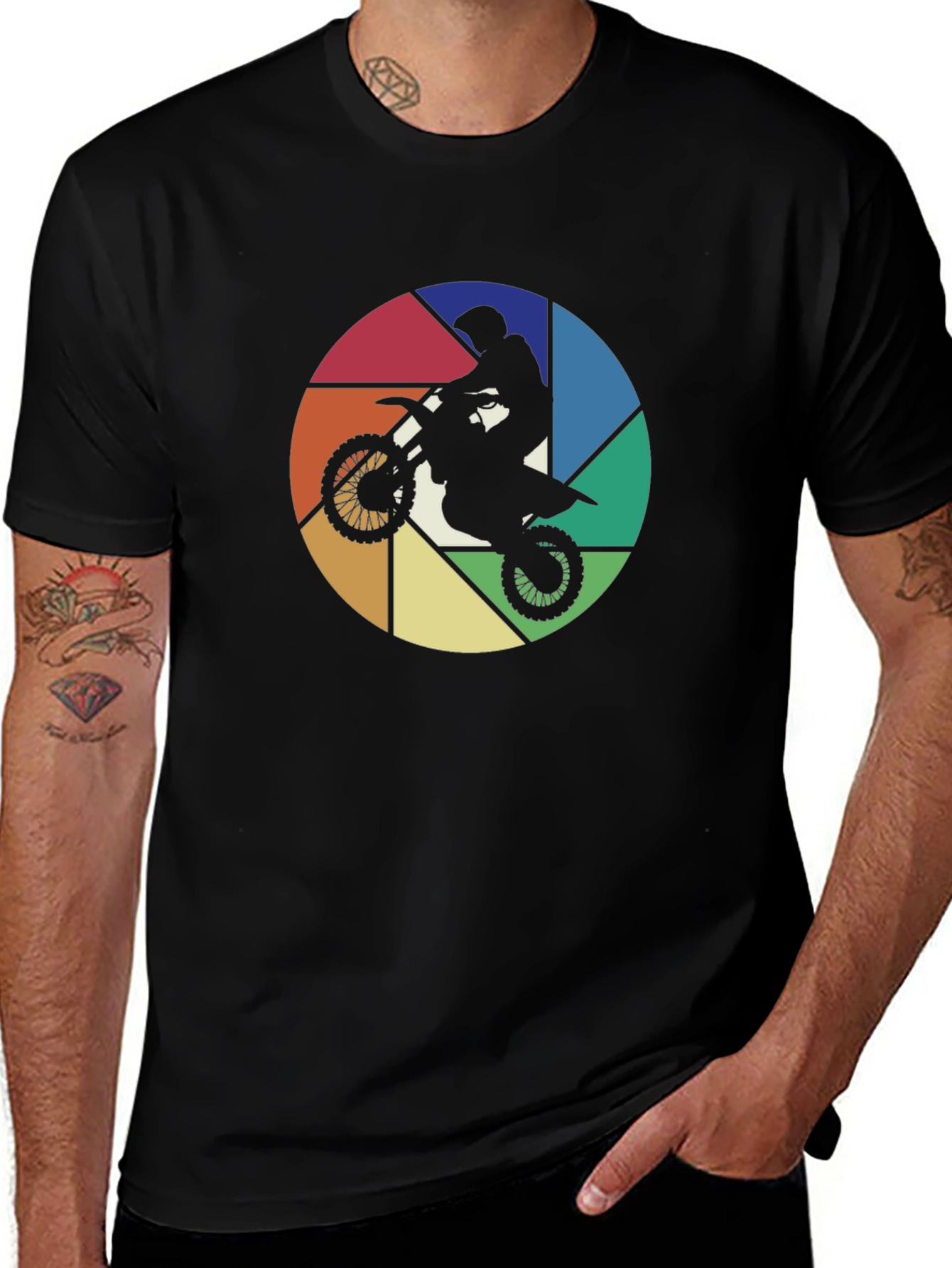 Motocross Aperture T-Shirt - Stylish Rider Tee