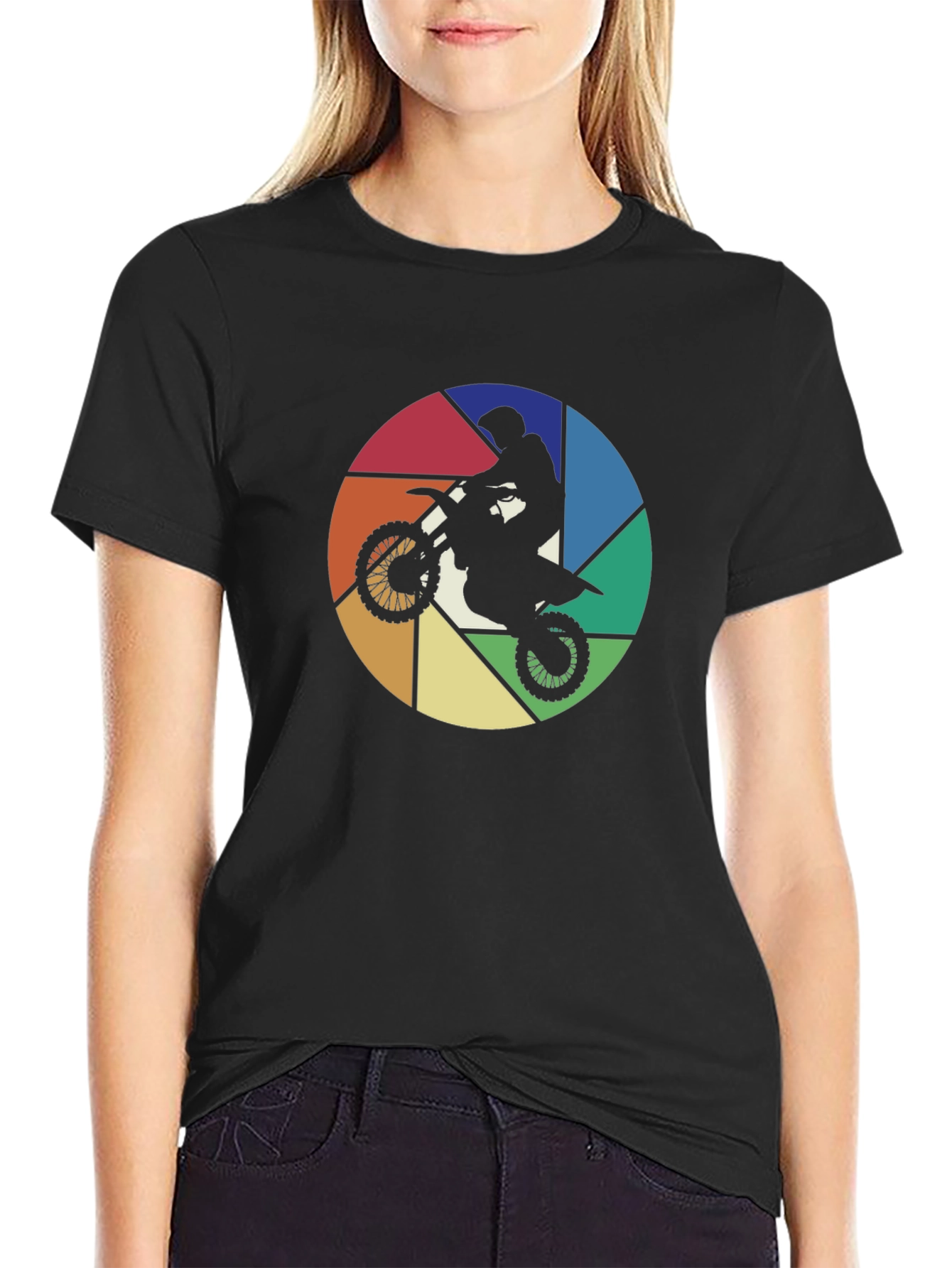 Motocross Aperture T-Shirt - Stylish Rider Tee