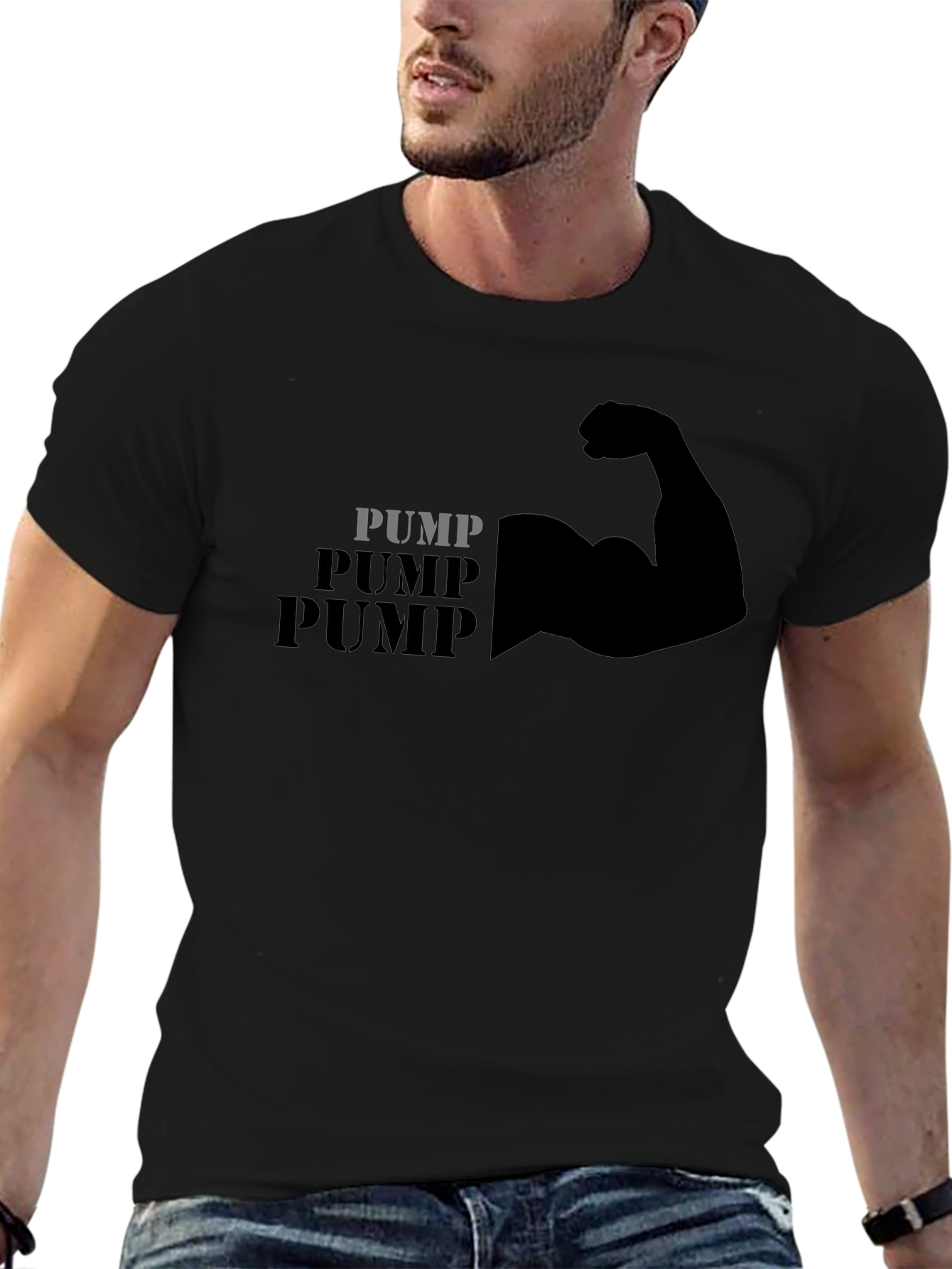 Pump Muscle Black T-Shirt