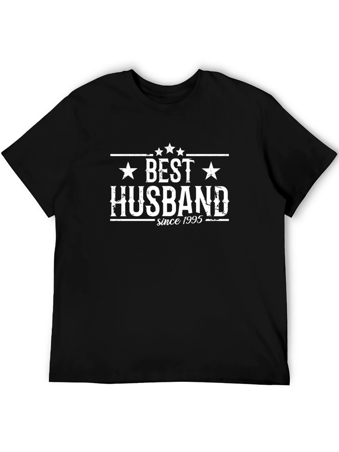 Best Husband Since 1995 Black Graphic Tee