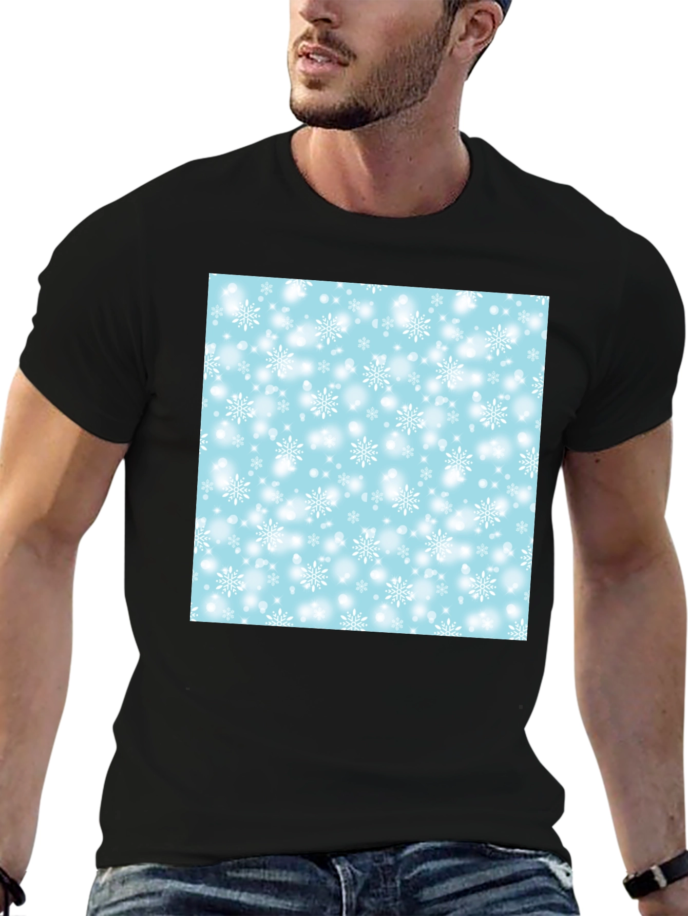 Winter Snowflake Pattern T-Shirt