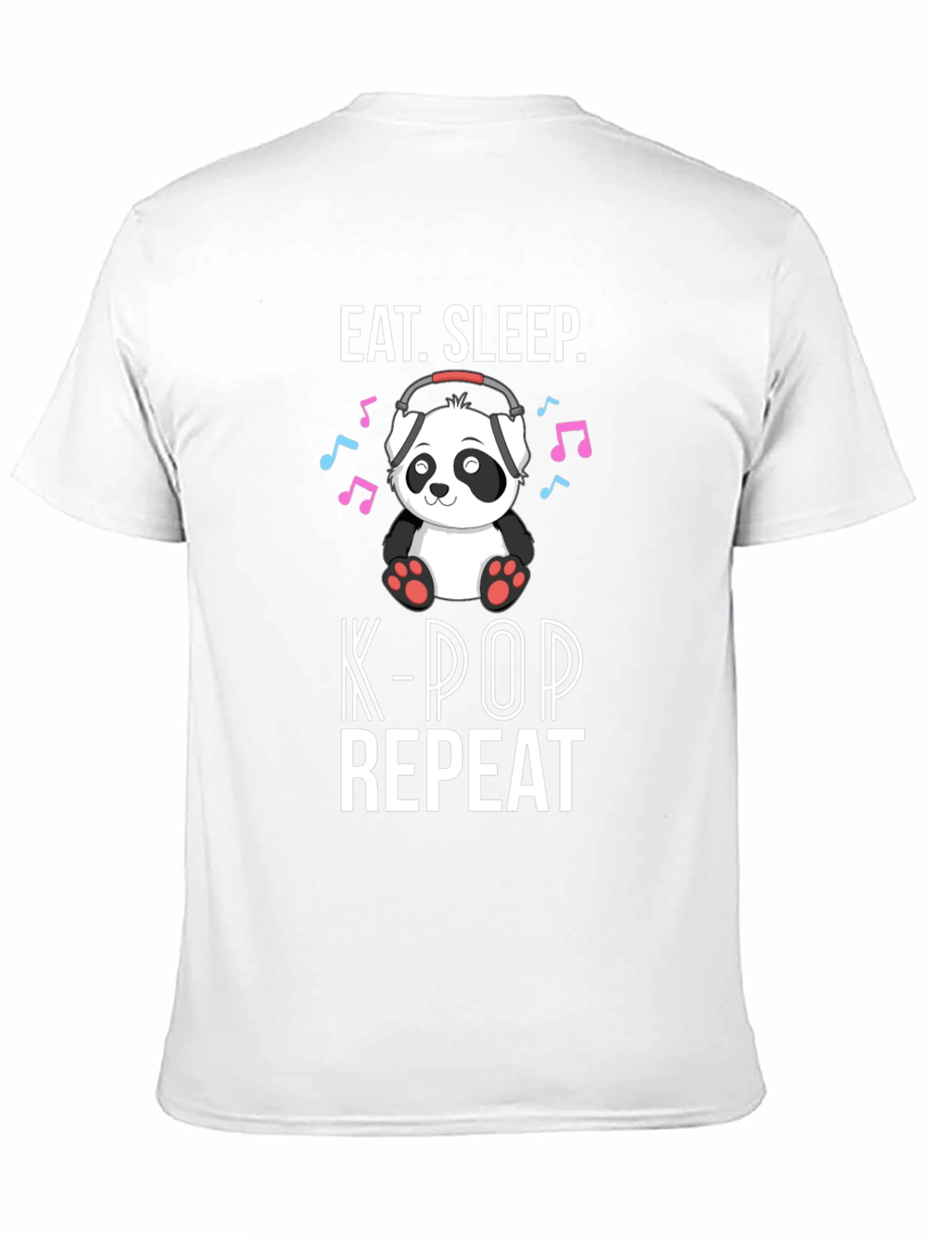Eat Sleep K-Pop Repeat Black T-Shirt