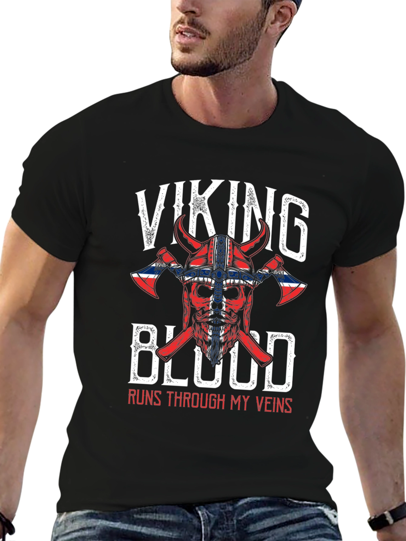 Viking Blood T-Shirt - Runs Through My Veins
