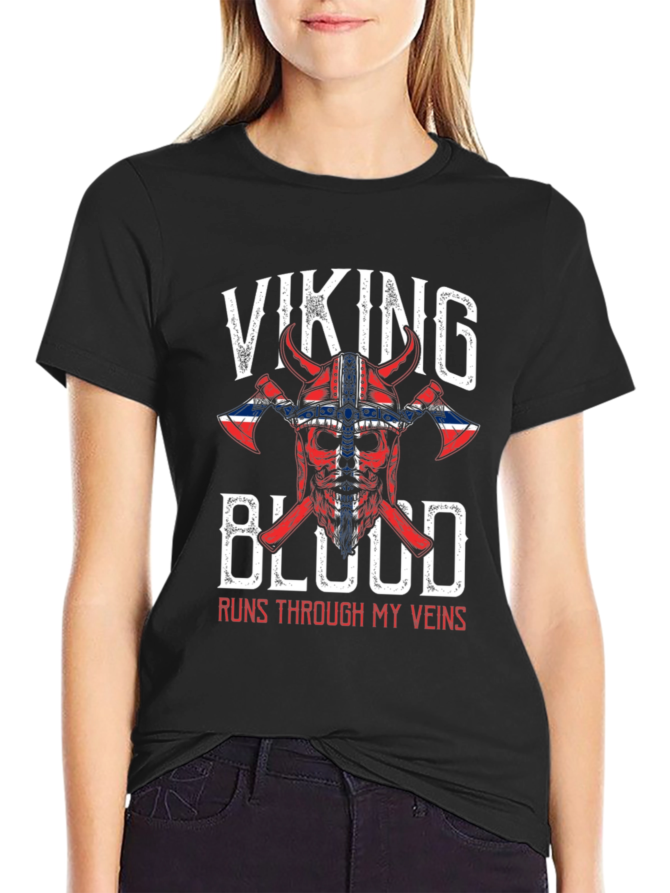 Viking Blood T-Shirt - Runs Through My Veins
