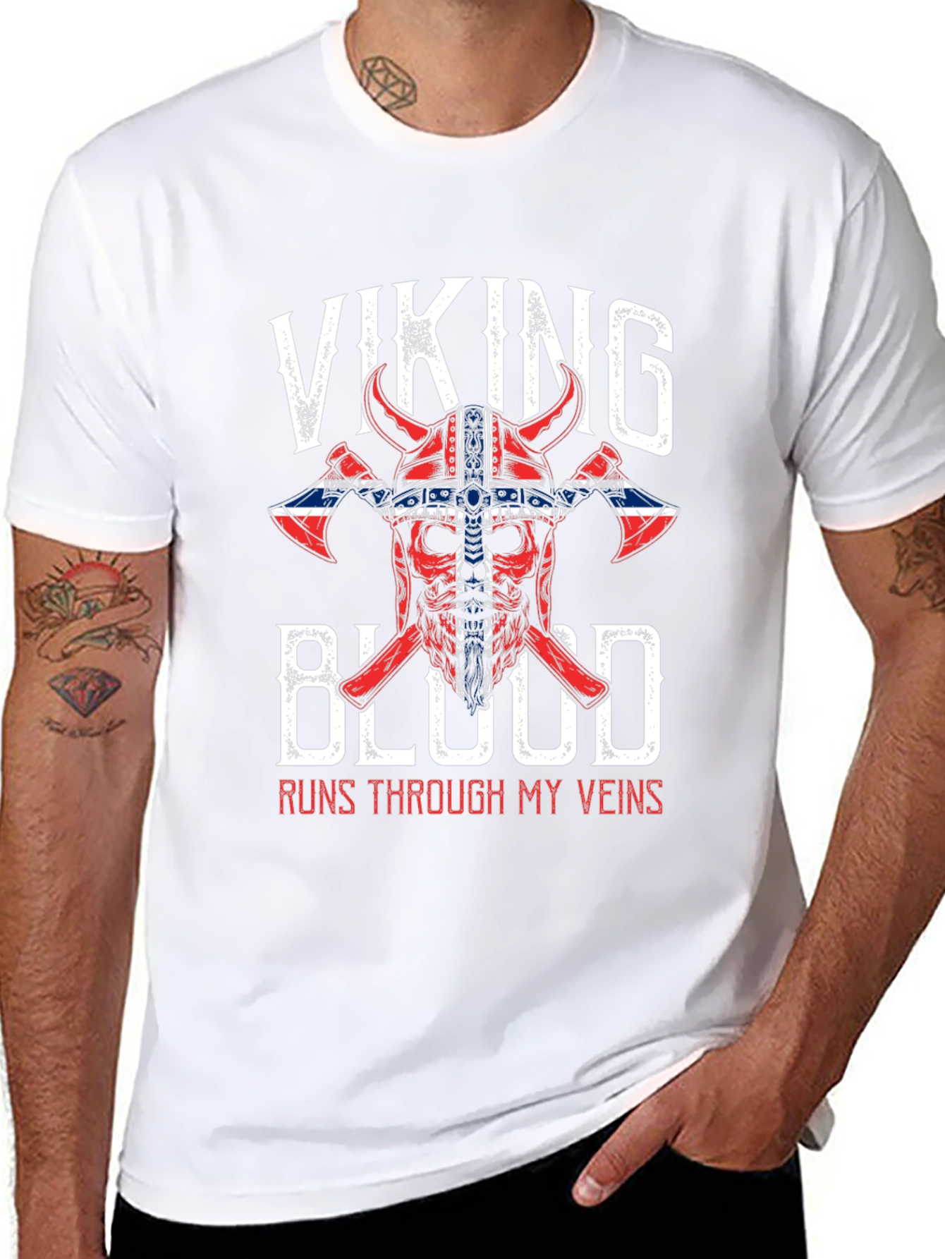 Viking Blood T-Shirt - Runs Through My Veins
