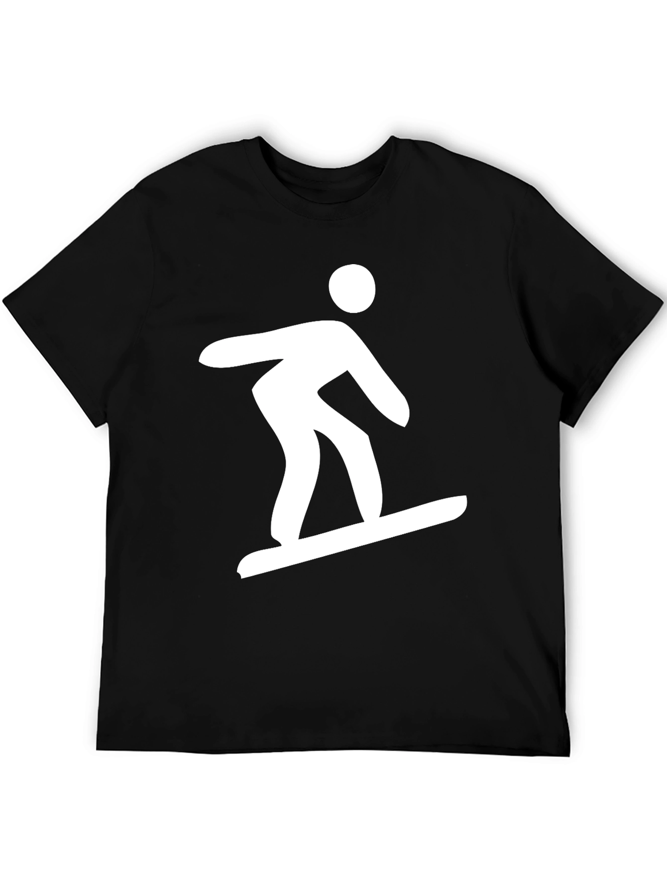 Snowboarder Graphic Tee - Black