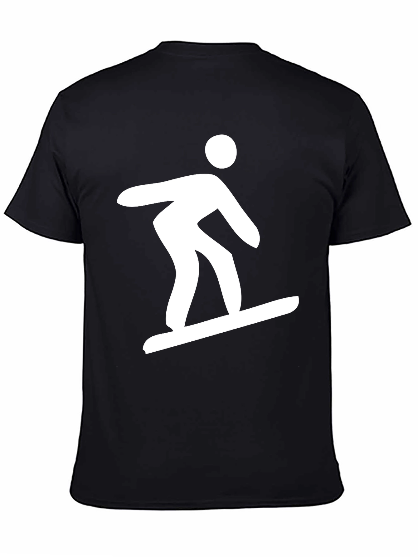 Snowboarder Graphic Tee - Black