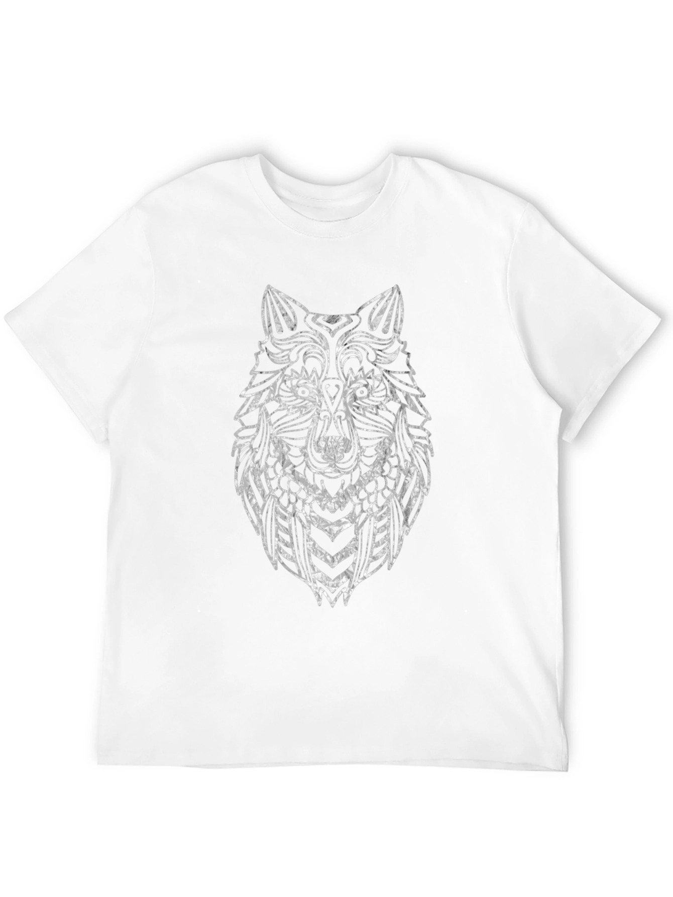 Wolf Graphic T-Shirt - Black Crew Neck Tee