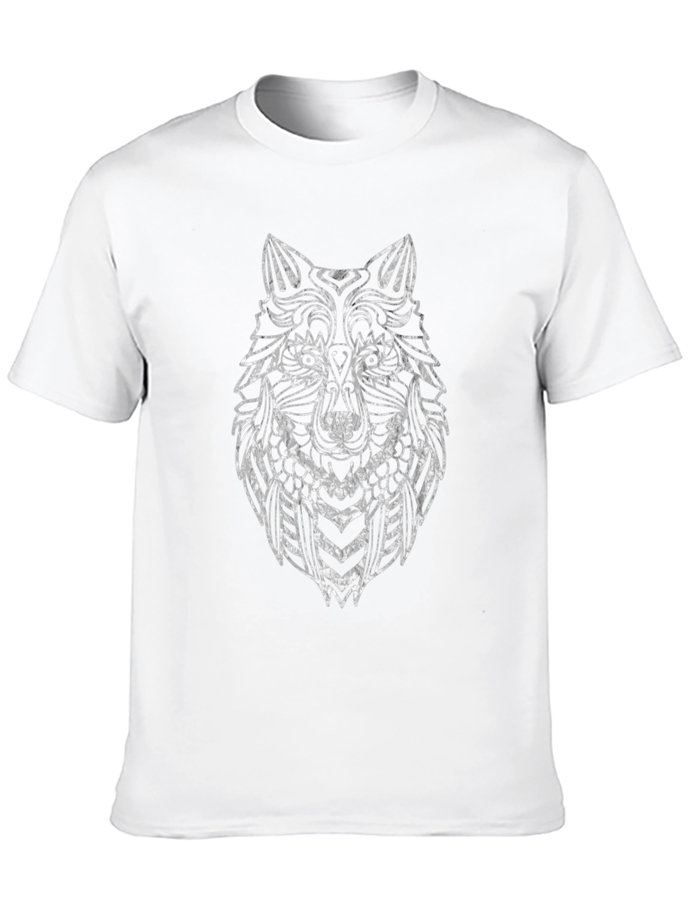 Wolf Graphic T-Shirt - Black Crew Neck Tee