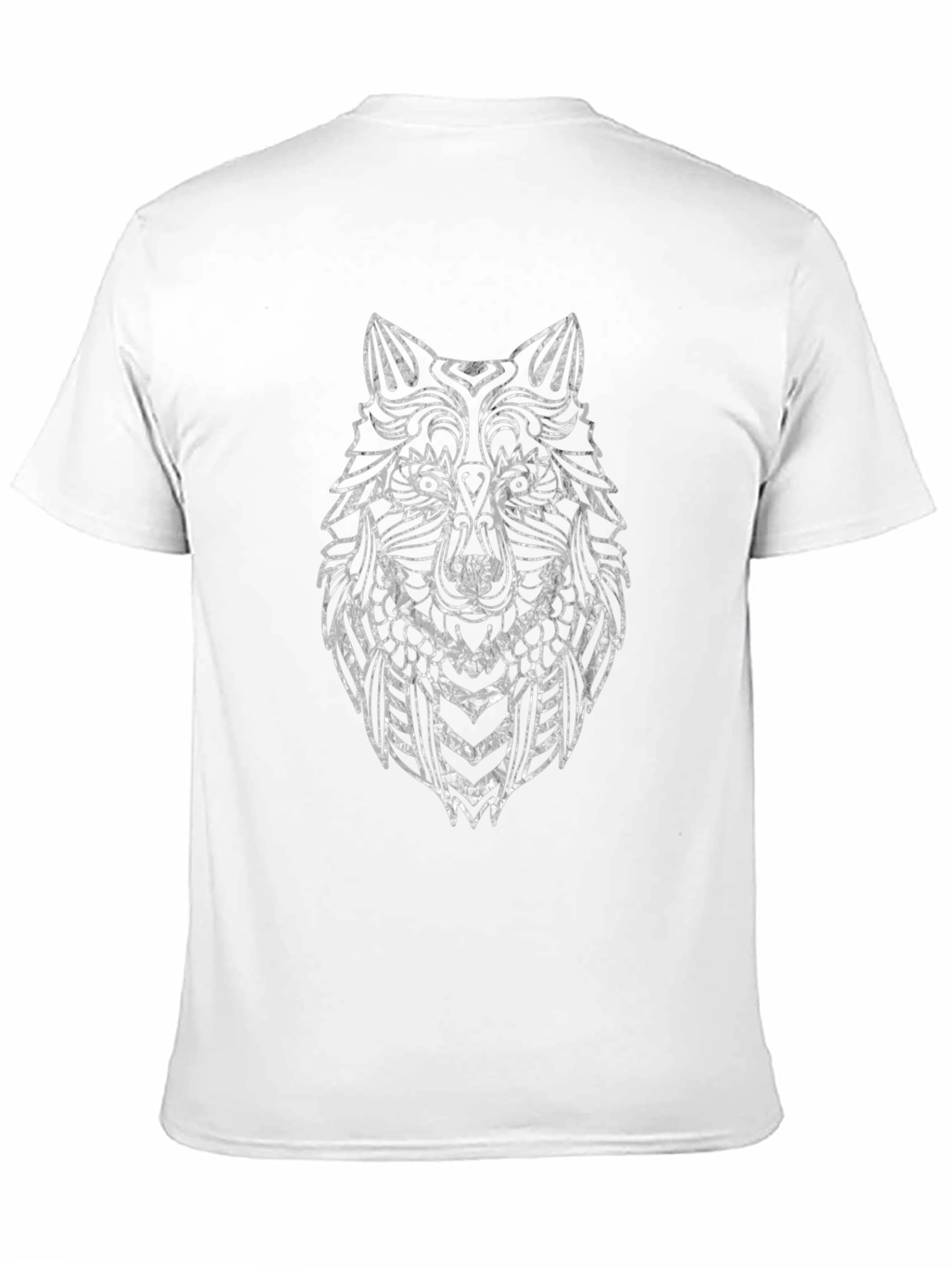 Wolf Graphic T-Shirt - Black Crew Neck Tee