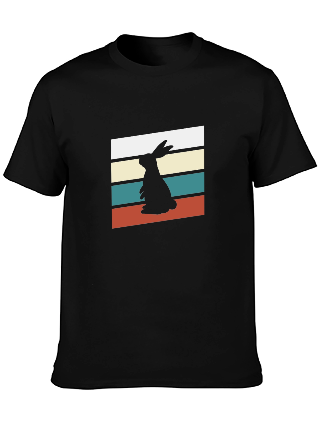 Retro Rabbit Silhouette T-Shirt