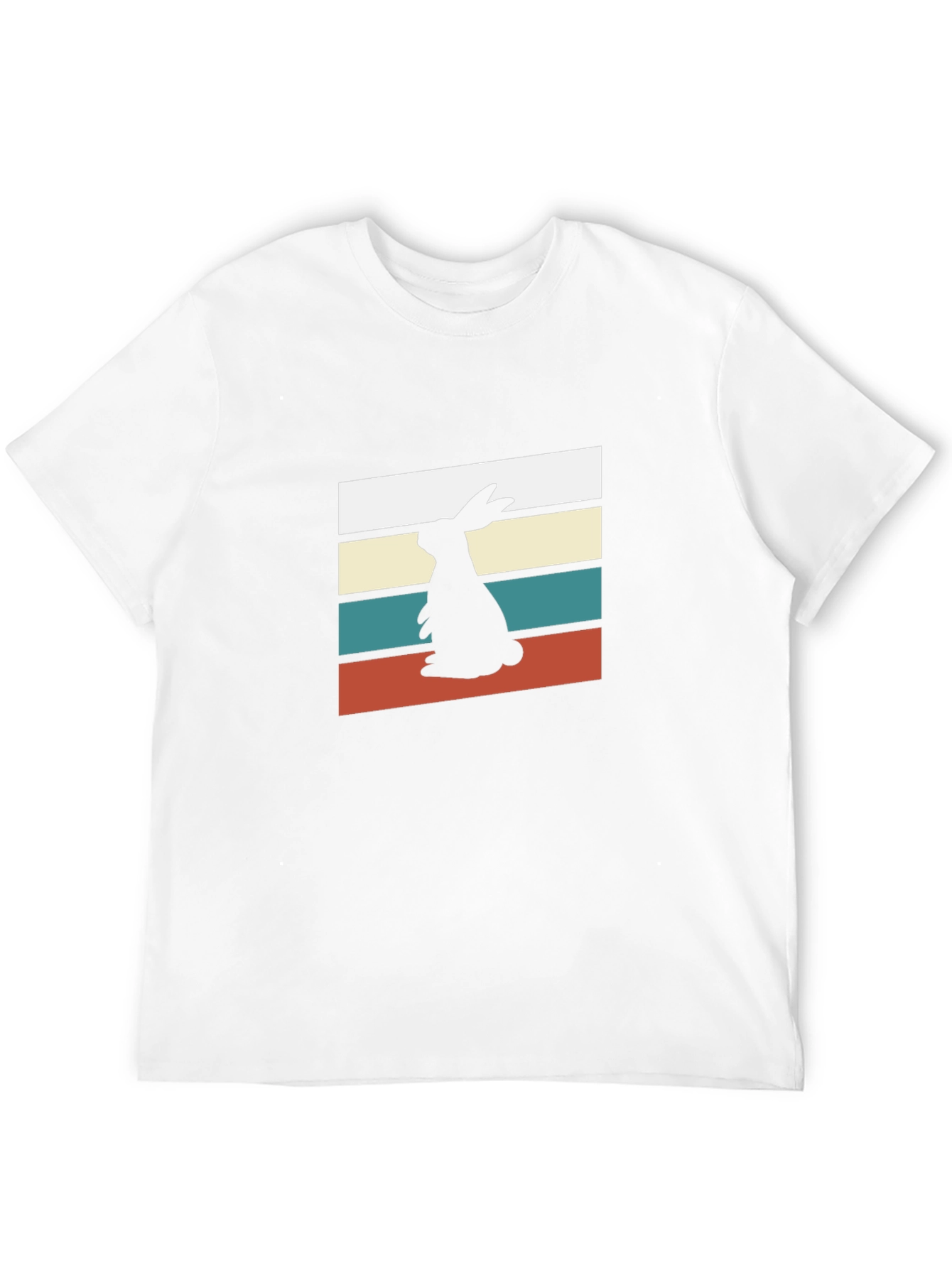 Retro Rabbit Silhouette T-Shirt
