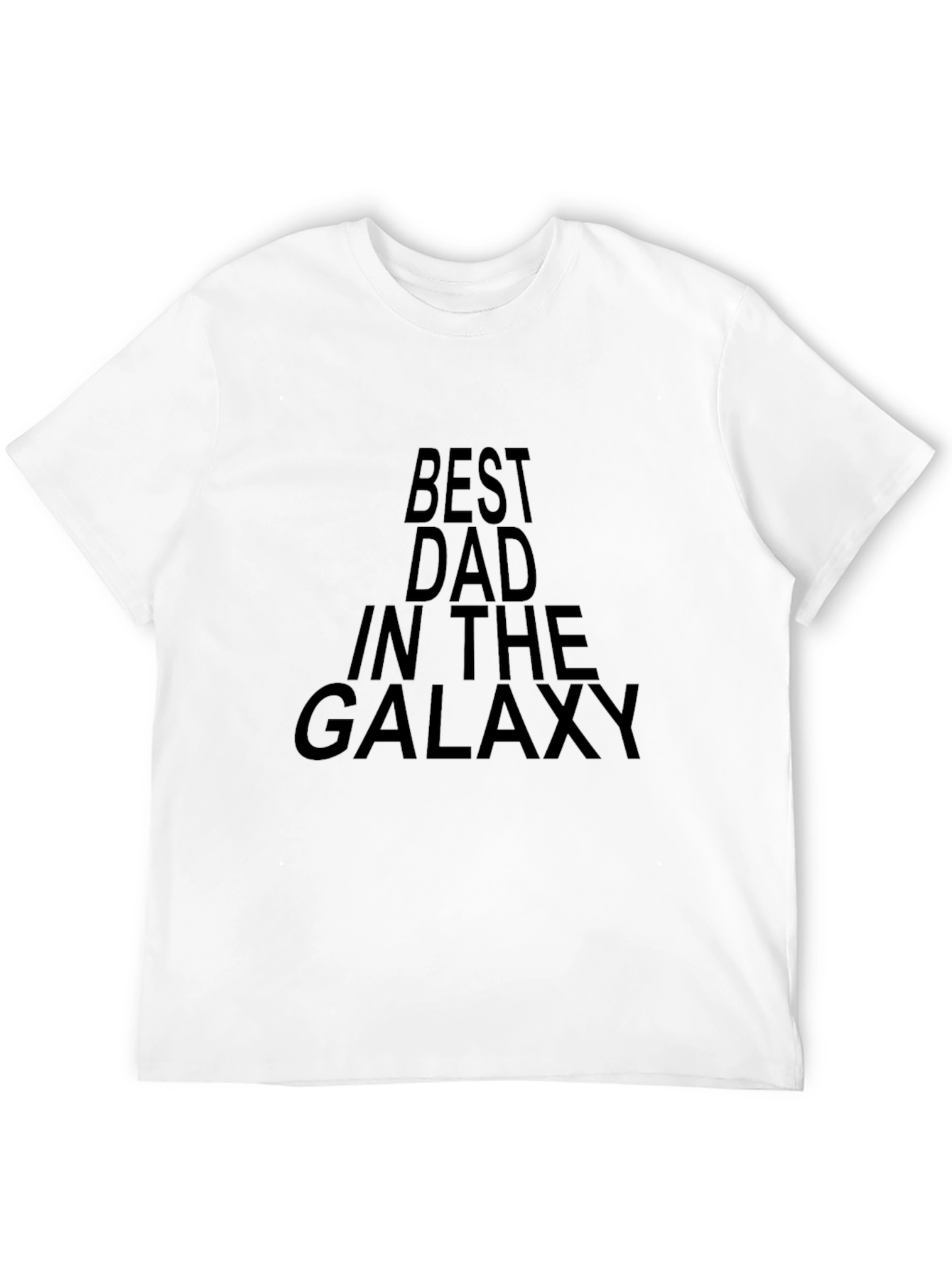 Best Dad in the Galaxy Black T-Shirt