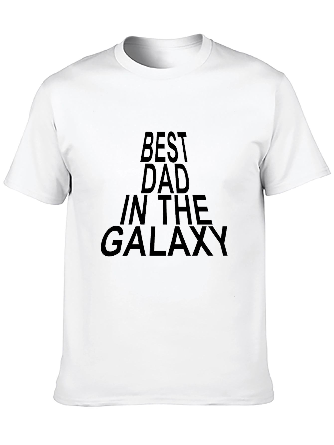 Best Dad in the Galaxy Black T-Shirt