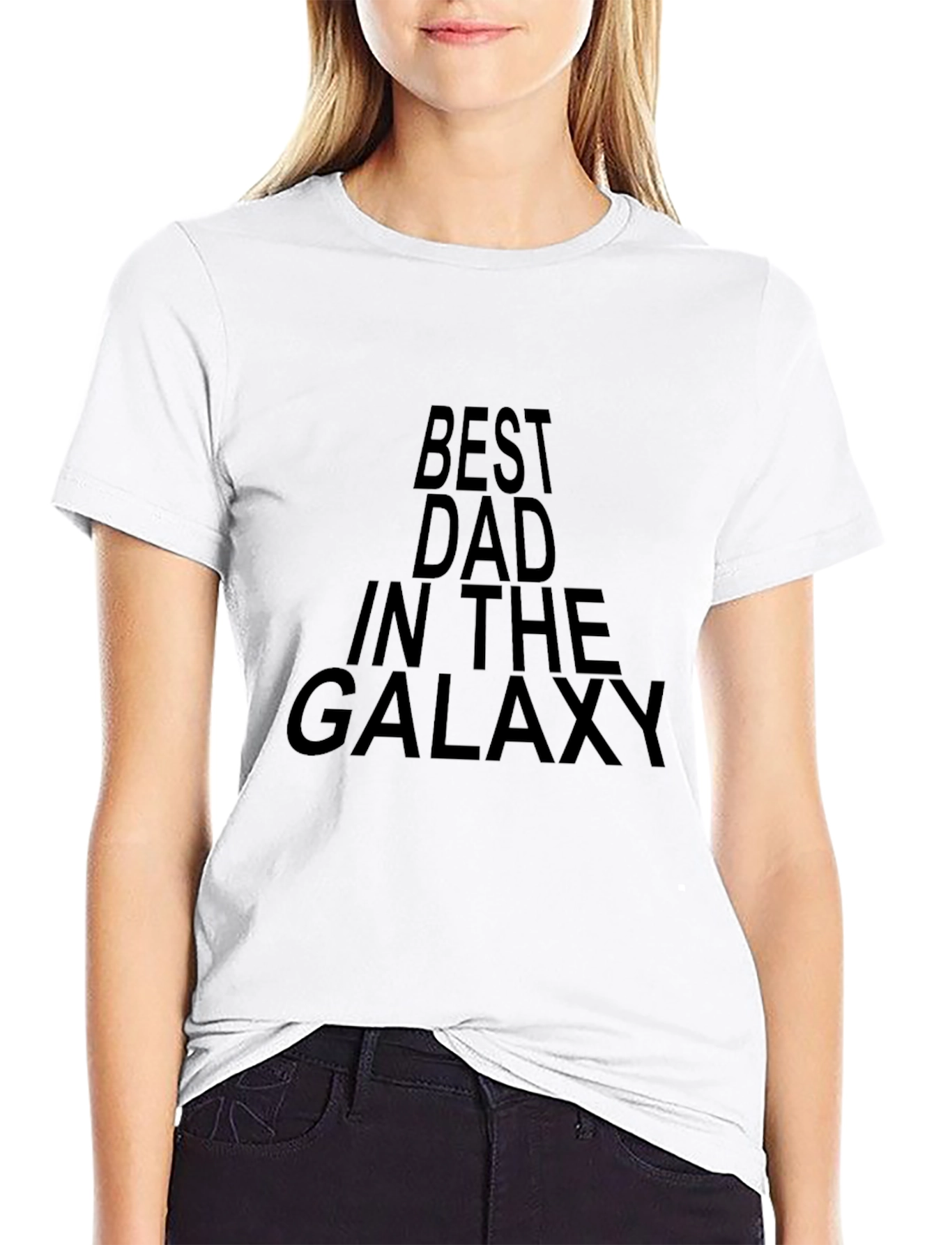 Best Dad in the Galaxy Black T-Shirt