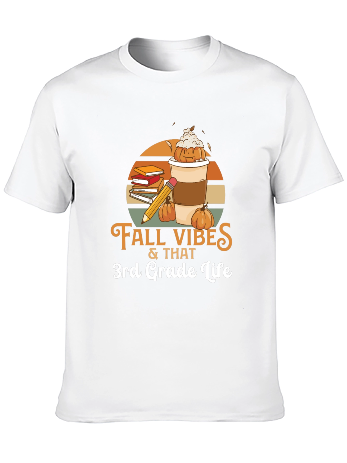 Fall Vibes 3rd Grade Life Graphic Tee
