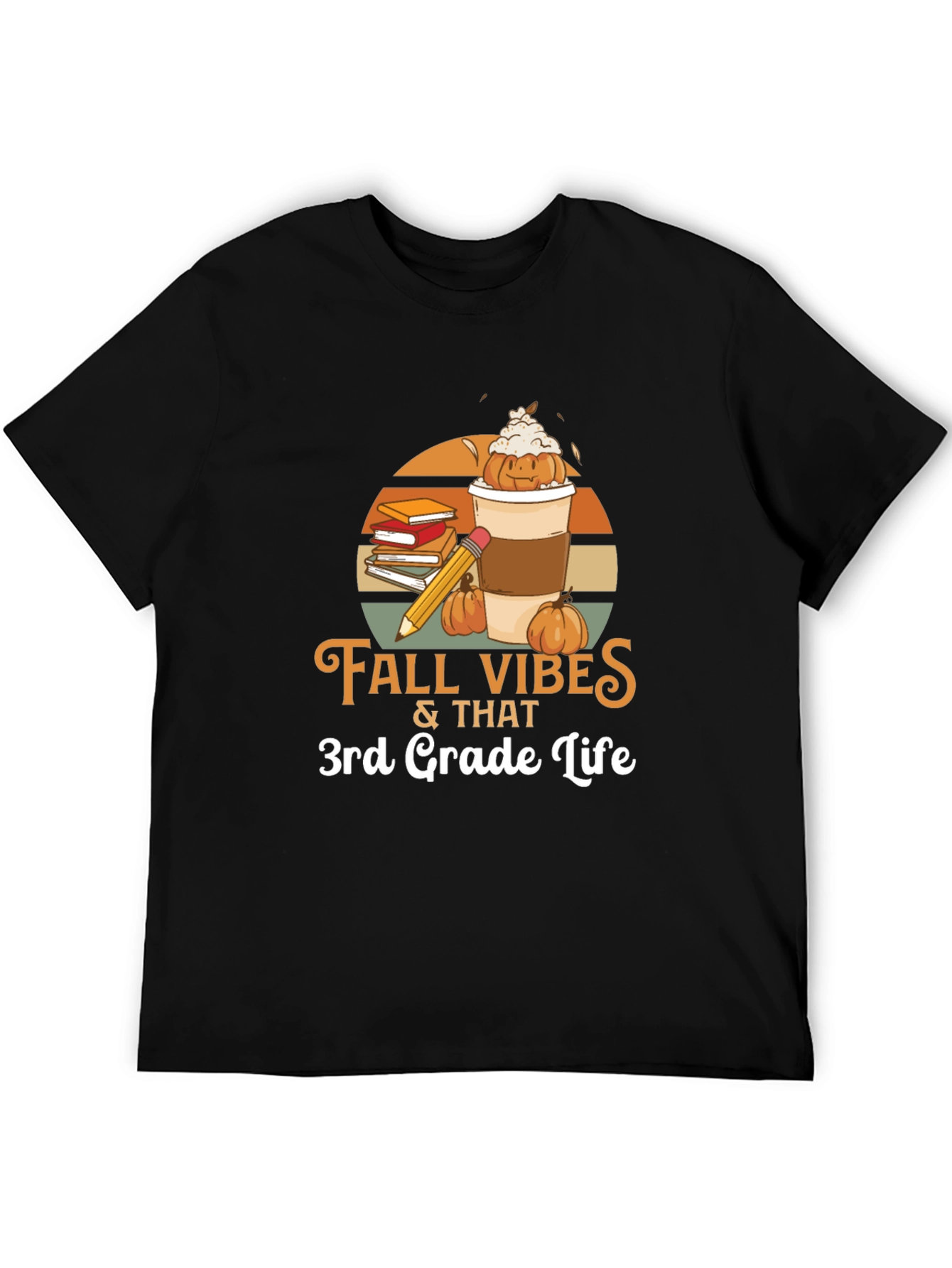 Fall Vibes 3rd Grade Life Graphic Tee