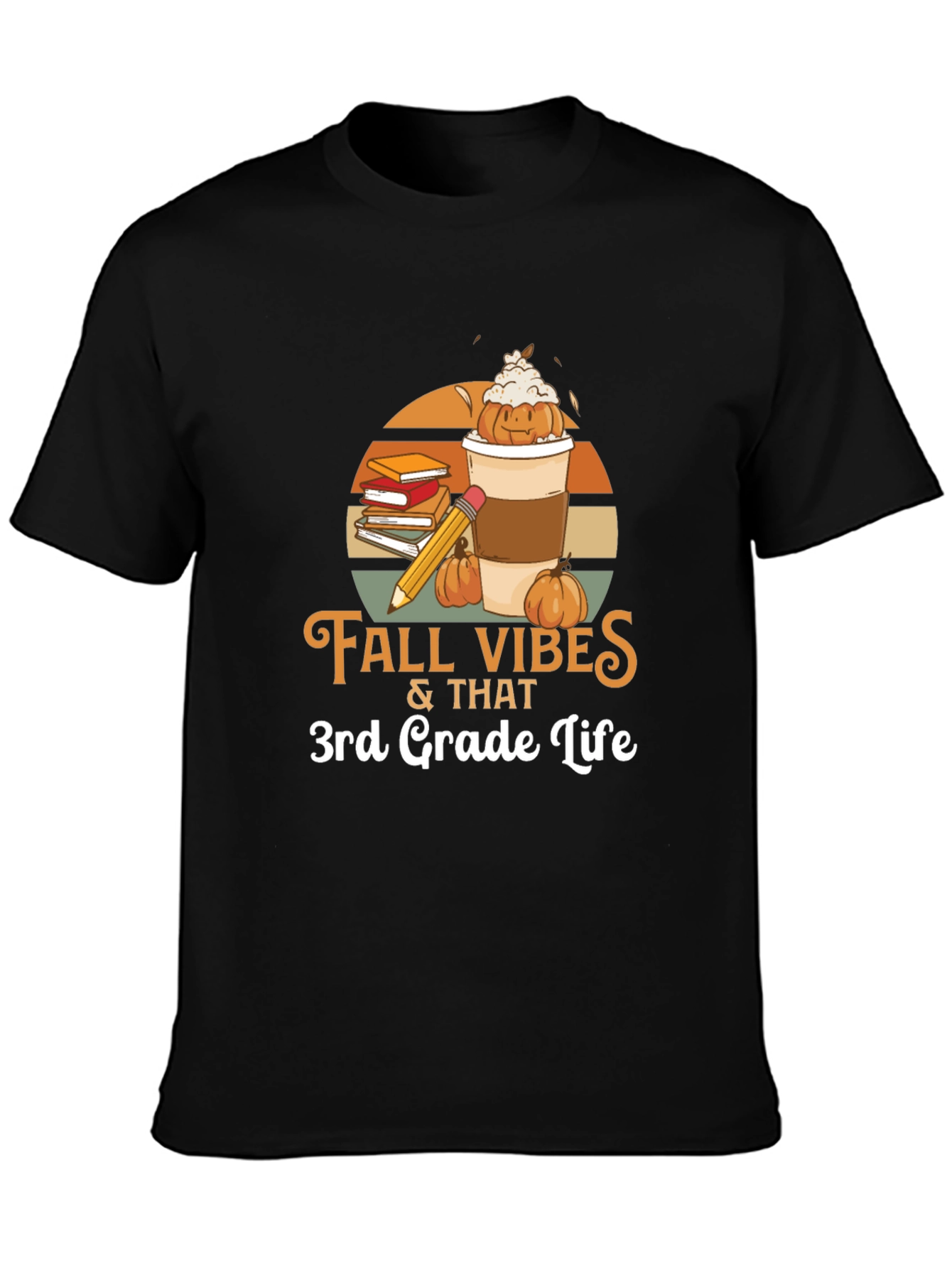Fall Vibes 3rd Grade Life Graphic Tee