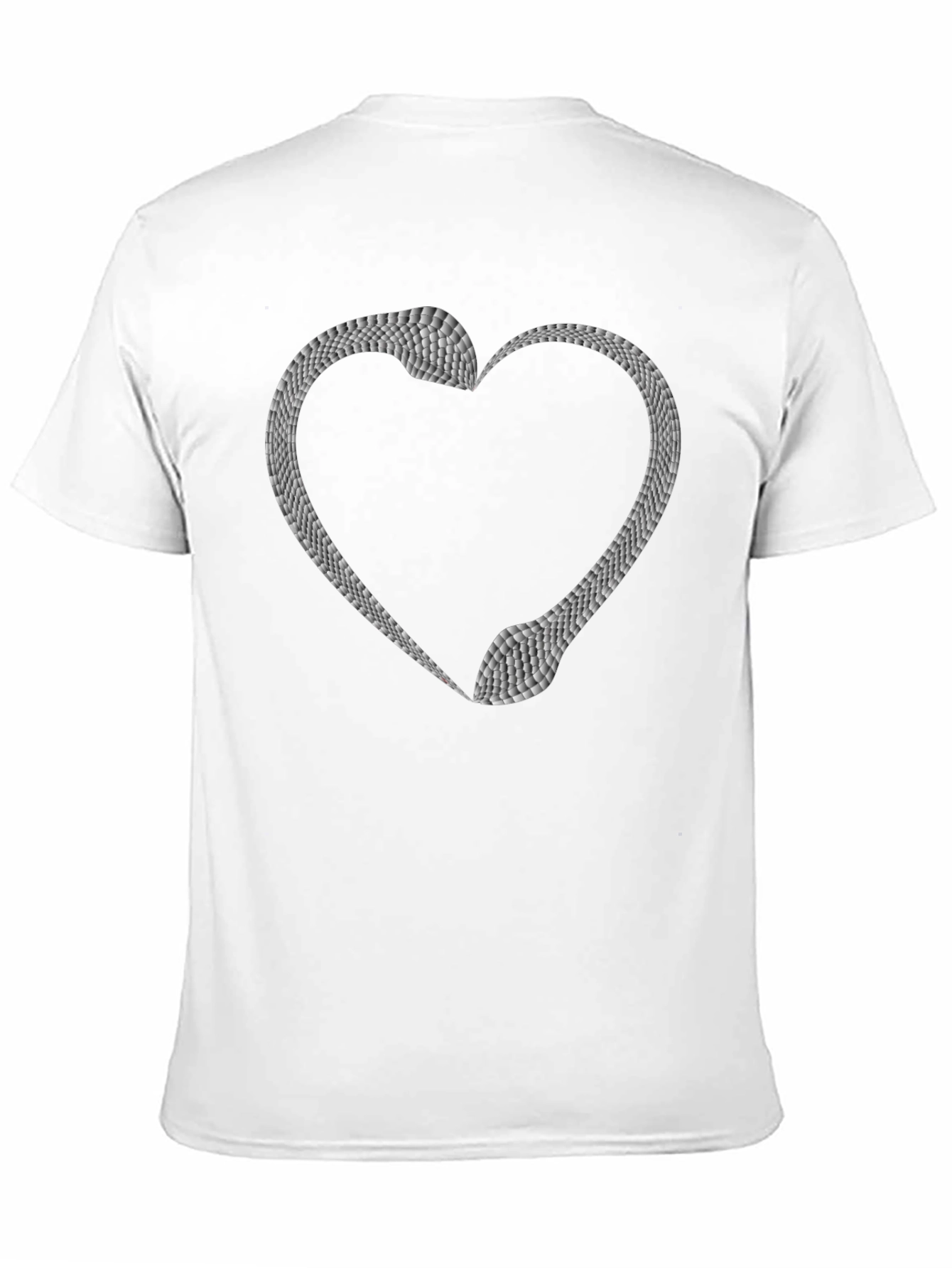 Snake Heart Graphic Tee - Black Unisex T-Shirt