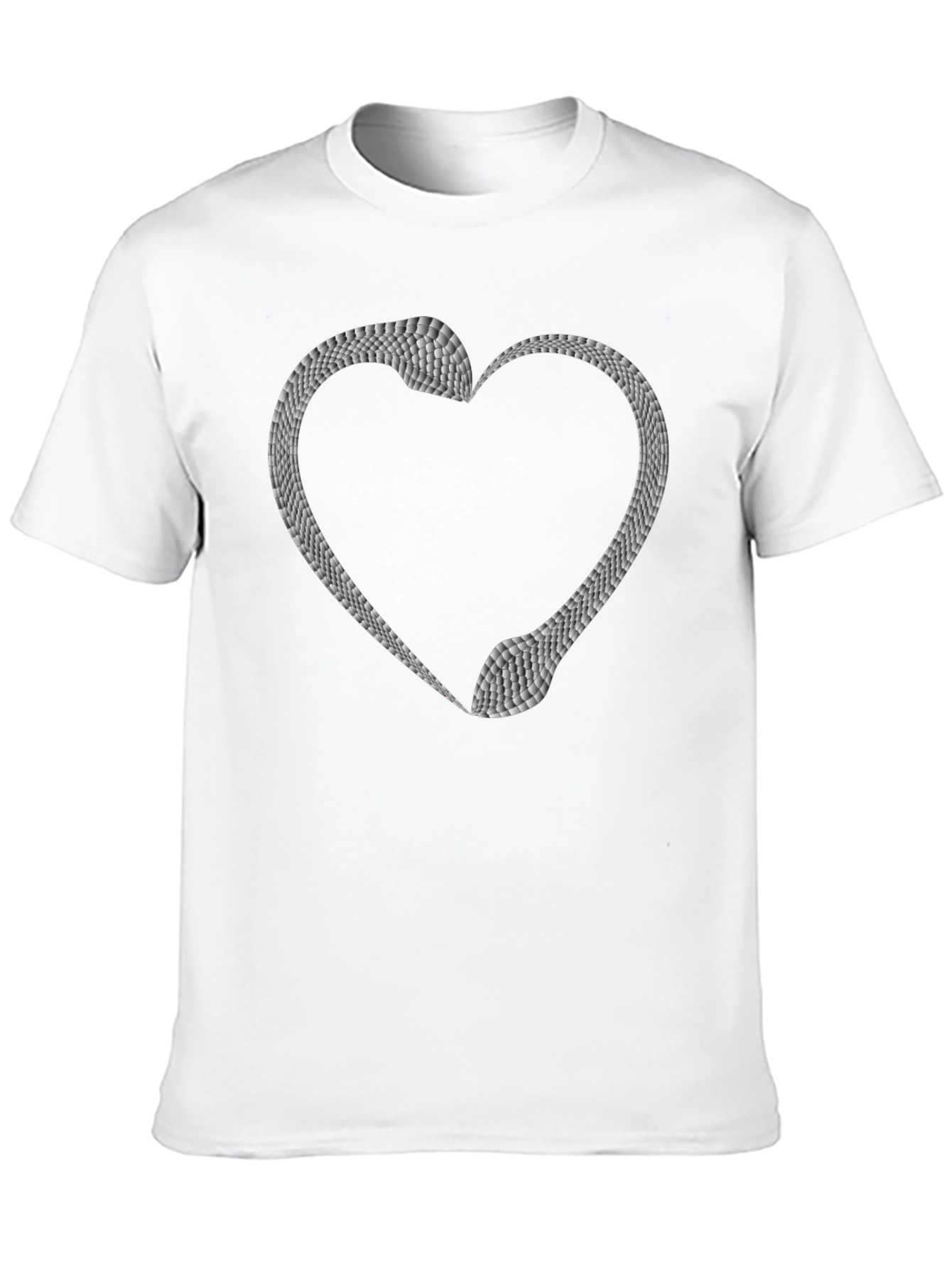 Snake Heart Graphic Tee - Black Unisex T-Shirt