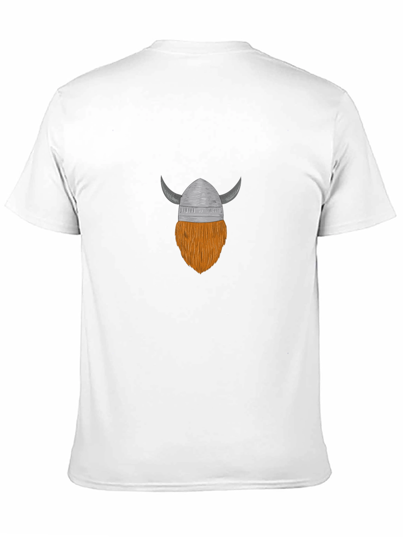 Viking Helmet & Beard Graphic T-Shirt - Black
