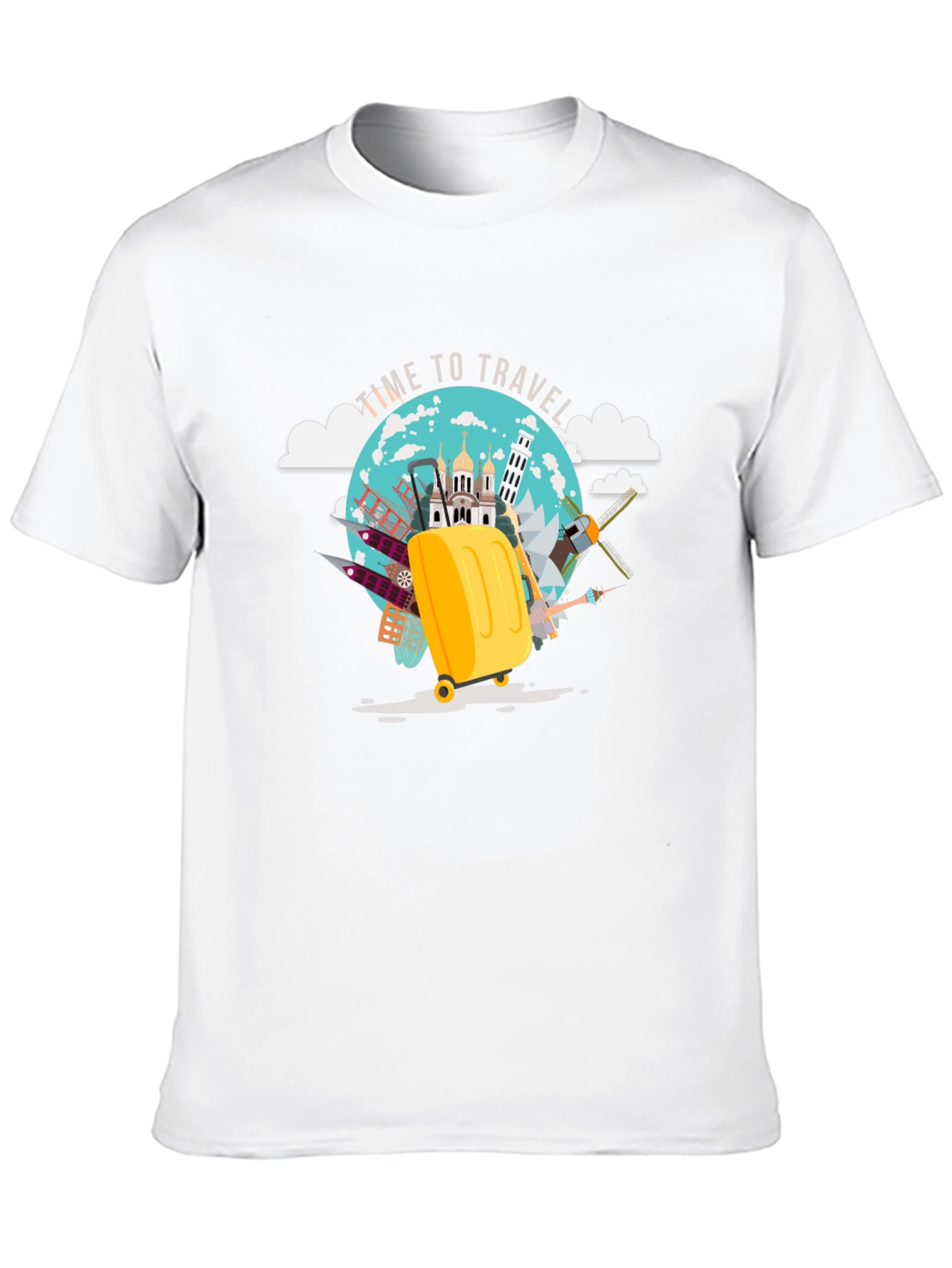 Travel Time Graphic Tee - Black Cotton T-Shirt