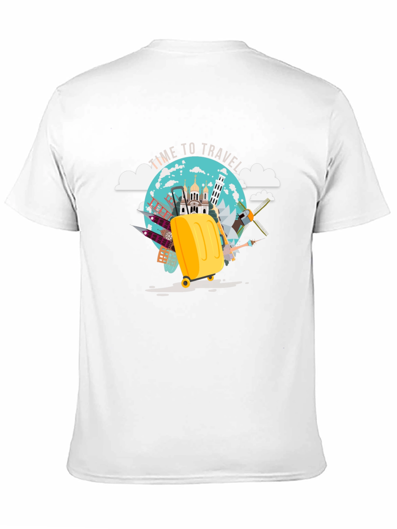 Travel Time Graphic Tee - Black Cotton T-Shirt