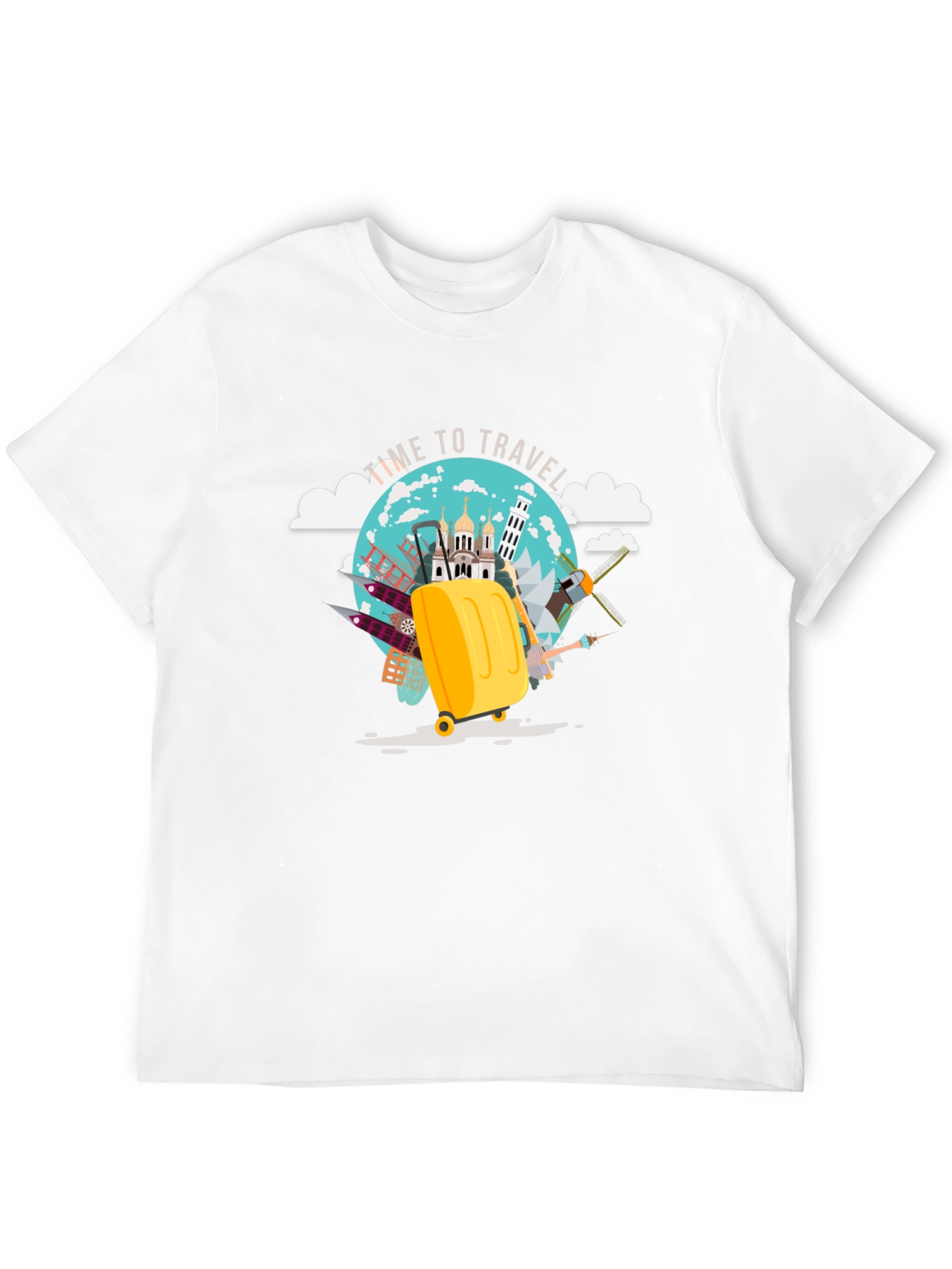 Travel Time Graphic Tee - Black Cotton T-Shirt