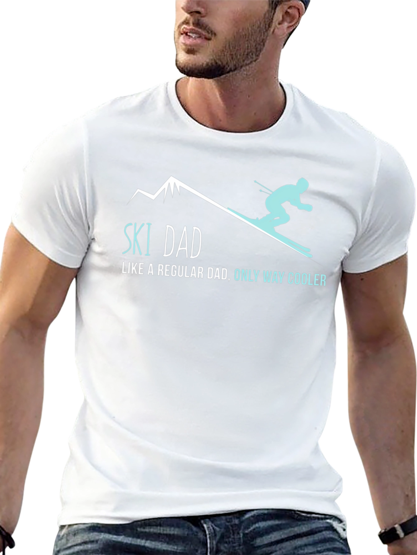 Ski Dad T-Shirt - Regular Dad Only Way Cooler!