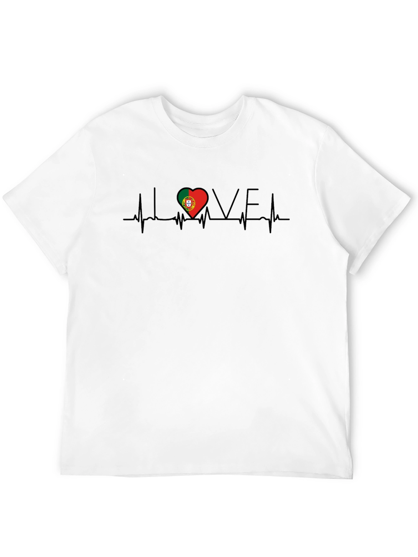 Portugal Love Heartbeat T-Shirt