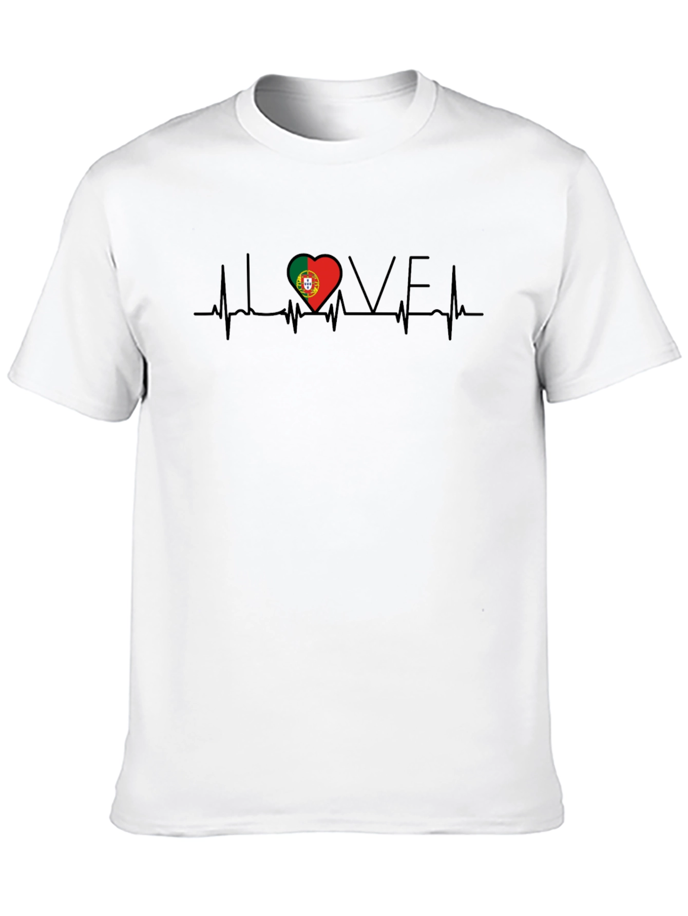 Portugal Love Heartbeat T-Shirt