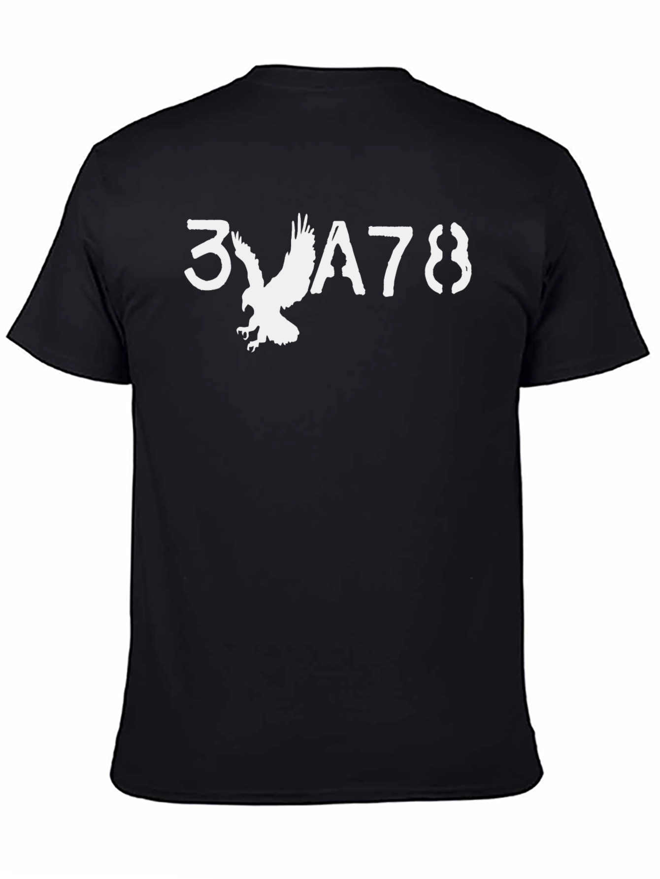 Patriotic Eagle Graphic T-Shirt - Black