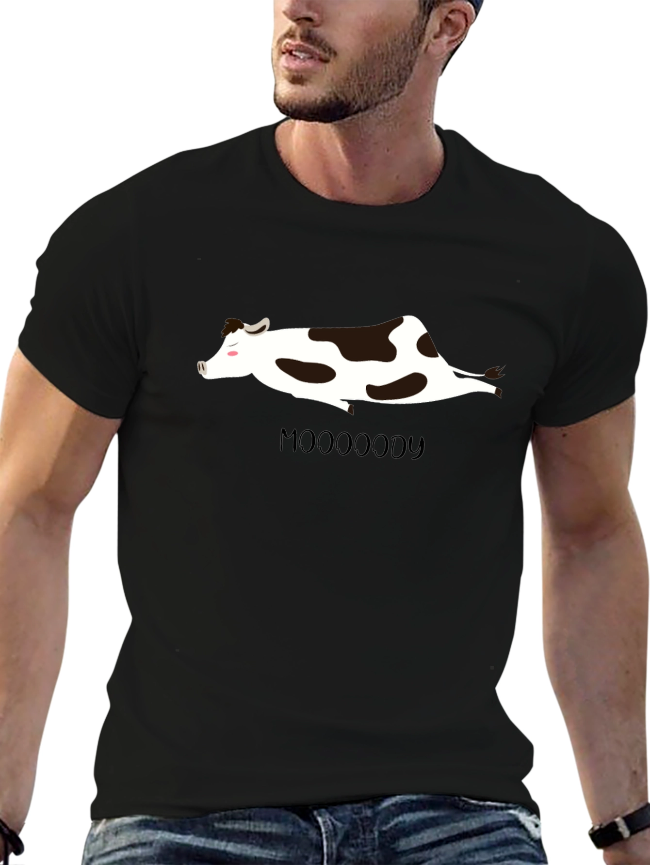 Mooooody Cow Graphic Tee - Relaxed Fit