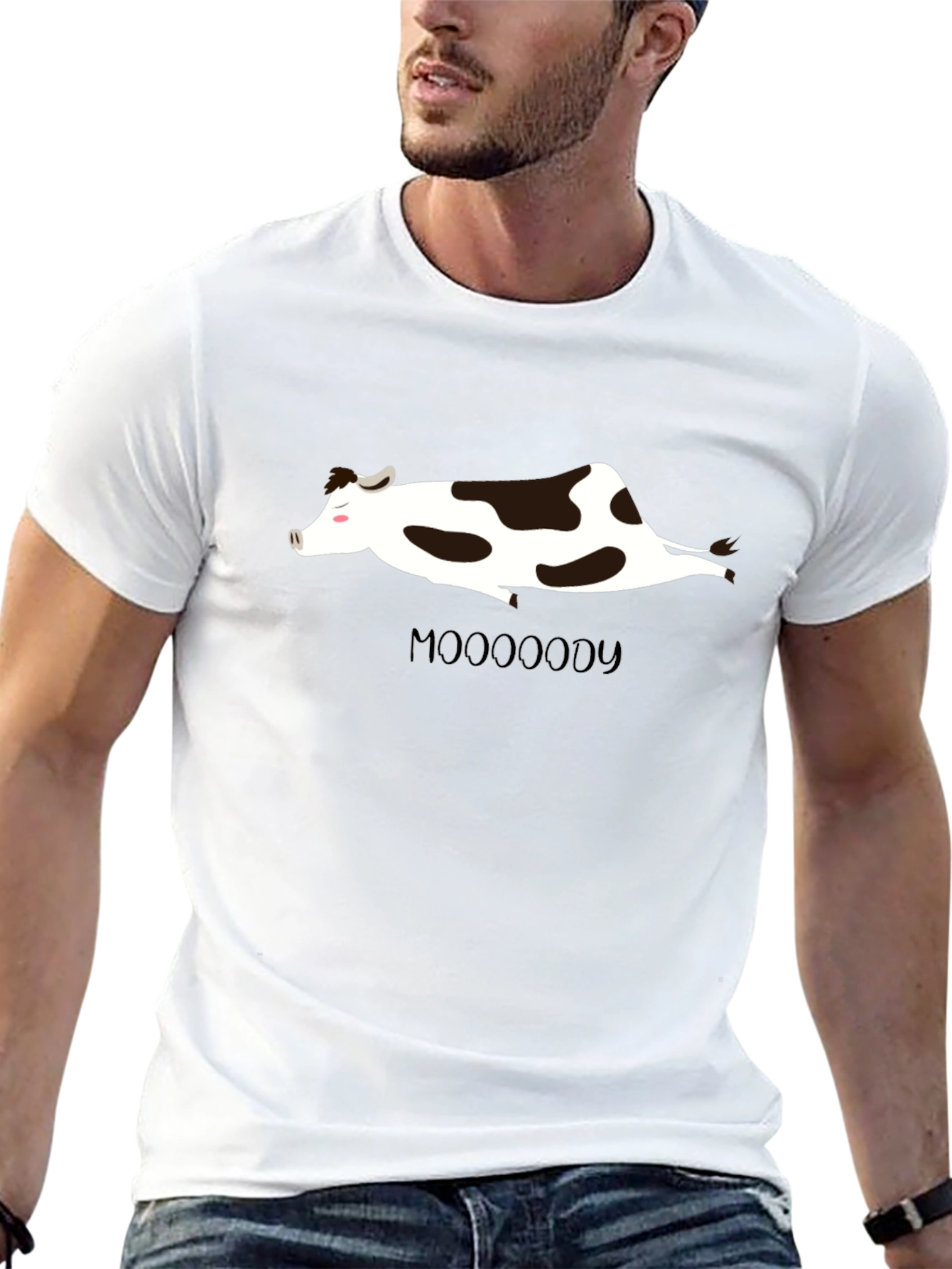 Mooooody Cow Graphic Tee - Relaxed Fit