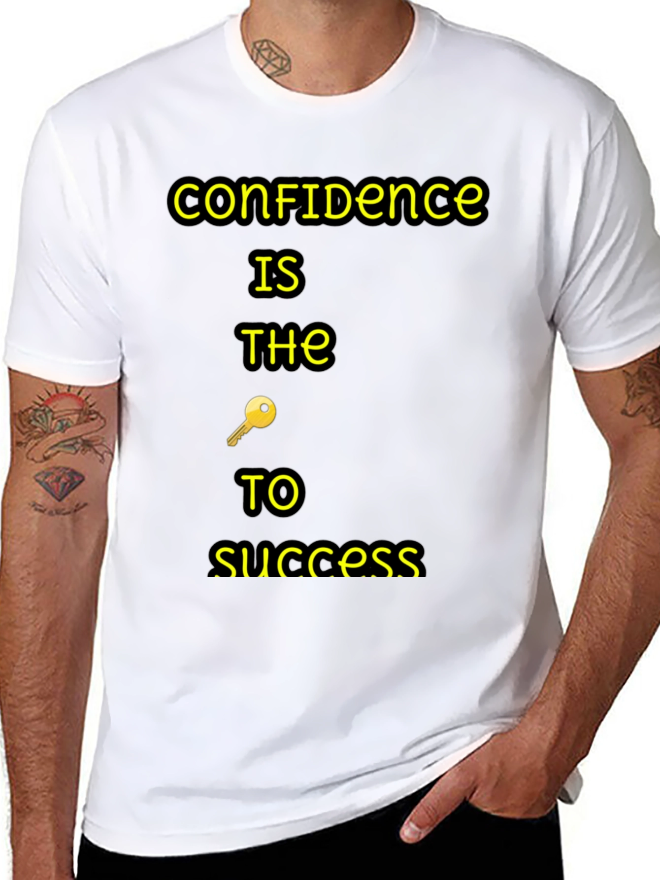 Confidence is Key Black T-Shirt