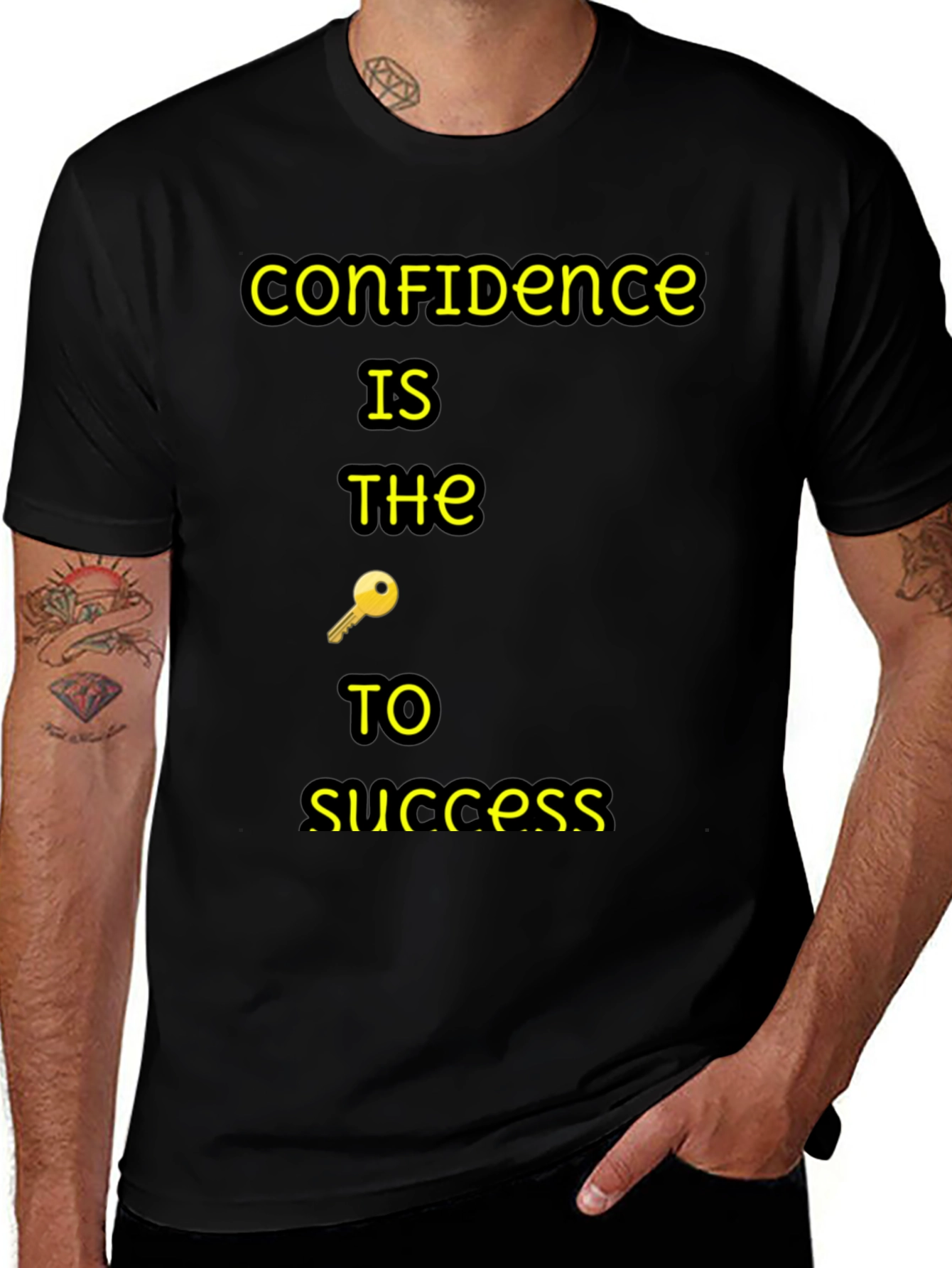 Confidence is Key Black T-Shirt