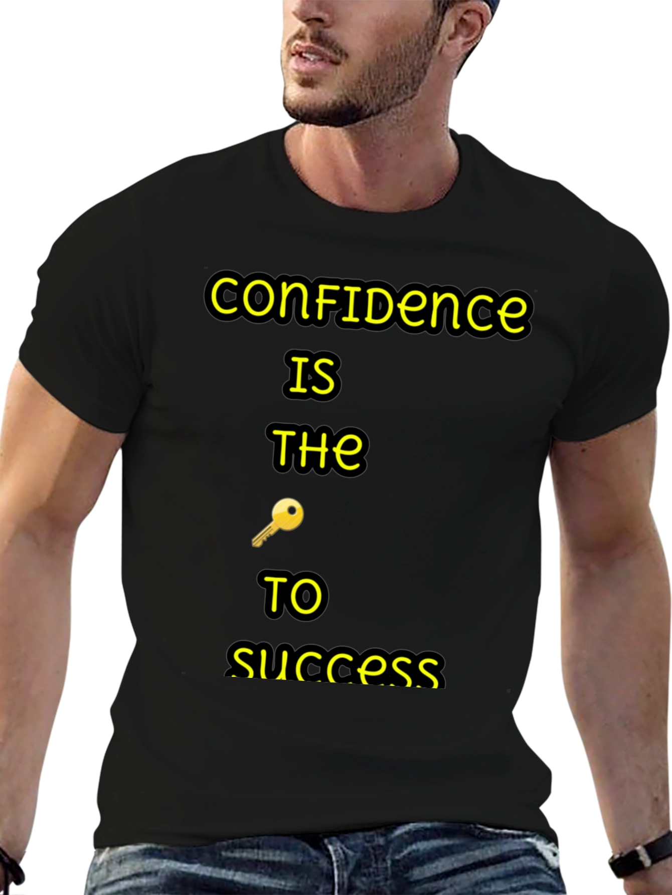 Confidence is Key Black T-Shirt