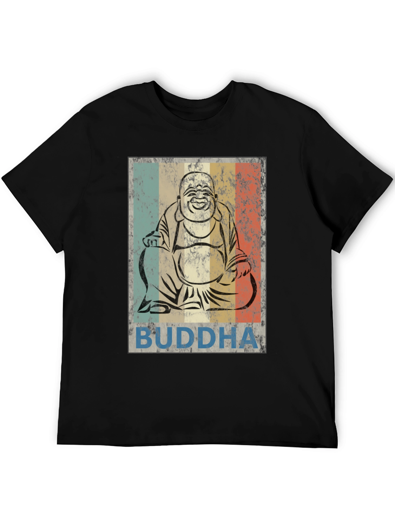 Retro Buddha Graphic T-Shirt - Unisex Crew Neck