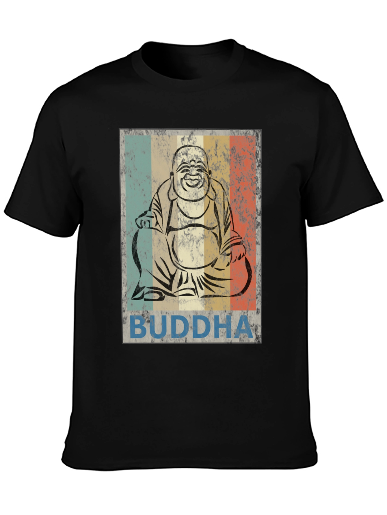 Retro Buddha Graphic T-Shirt - Unisex Crew Neck