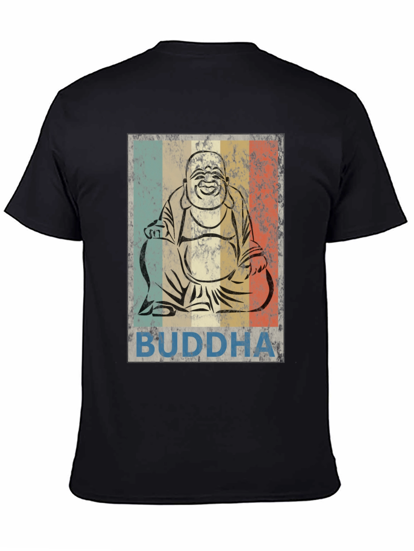 Retro Buddha Graphic T-Shirt - Unisex Crew Neck