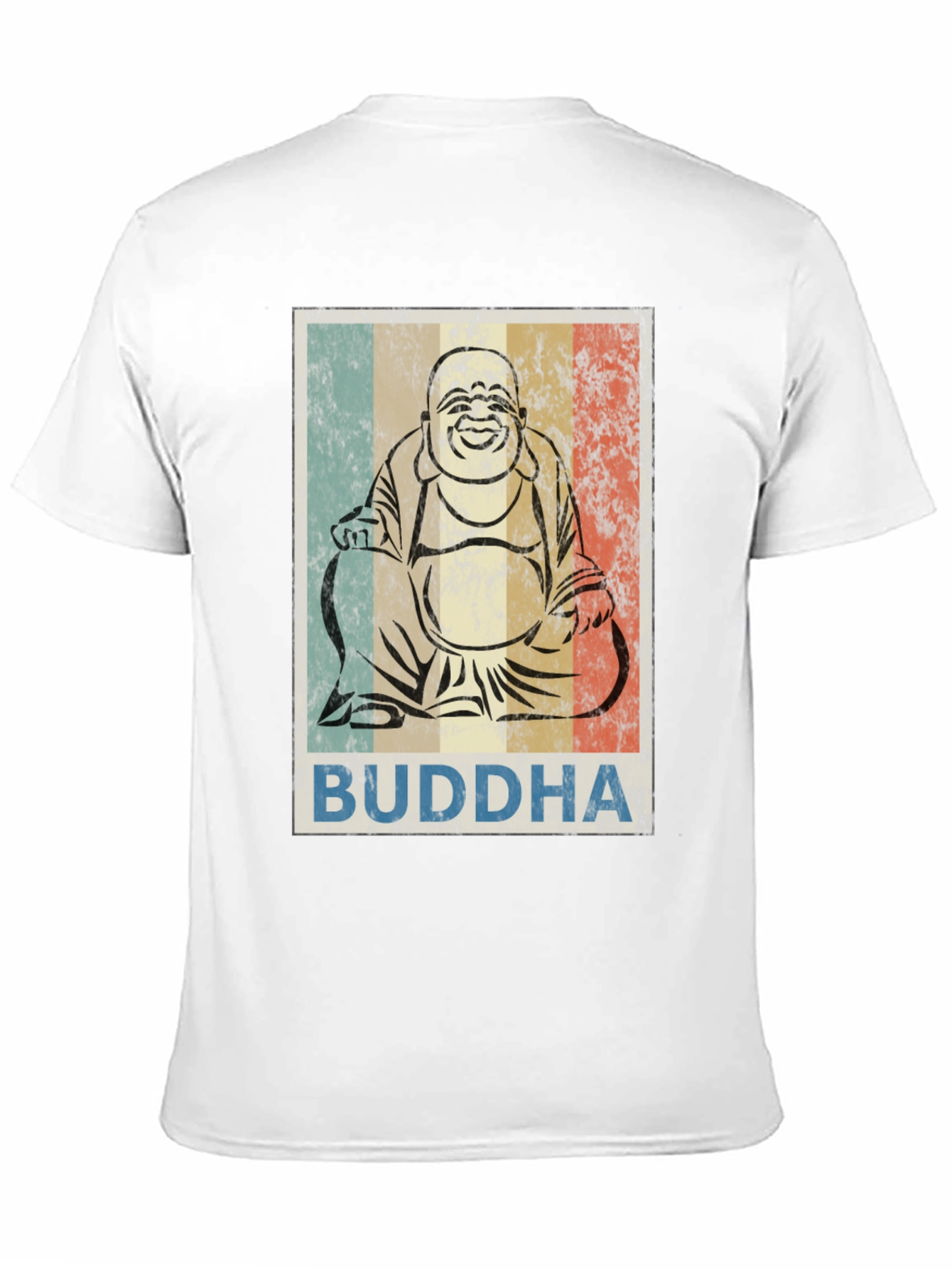 Retro Buddha Graphic T-Shirt - Unisex Crew Neck