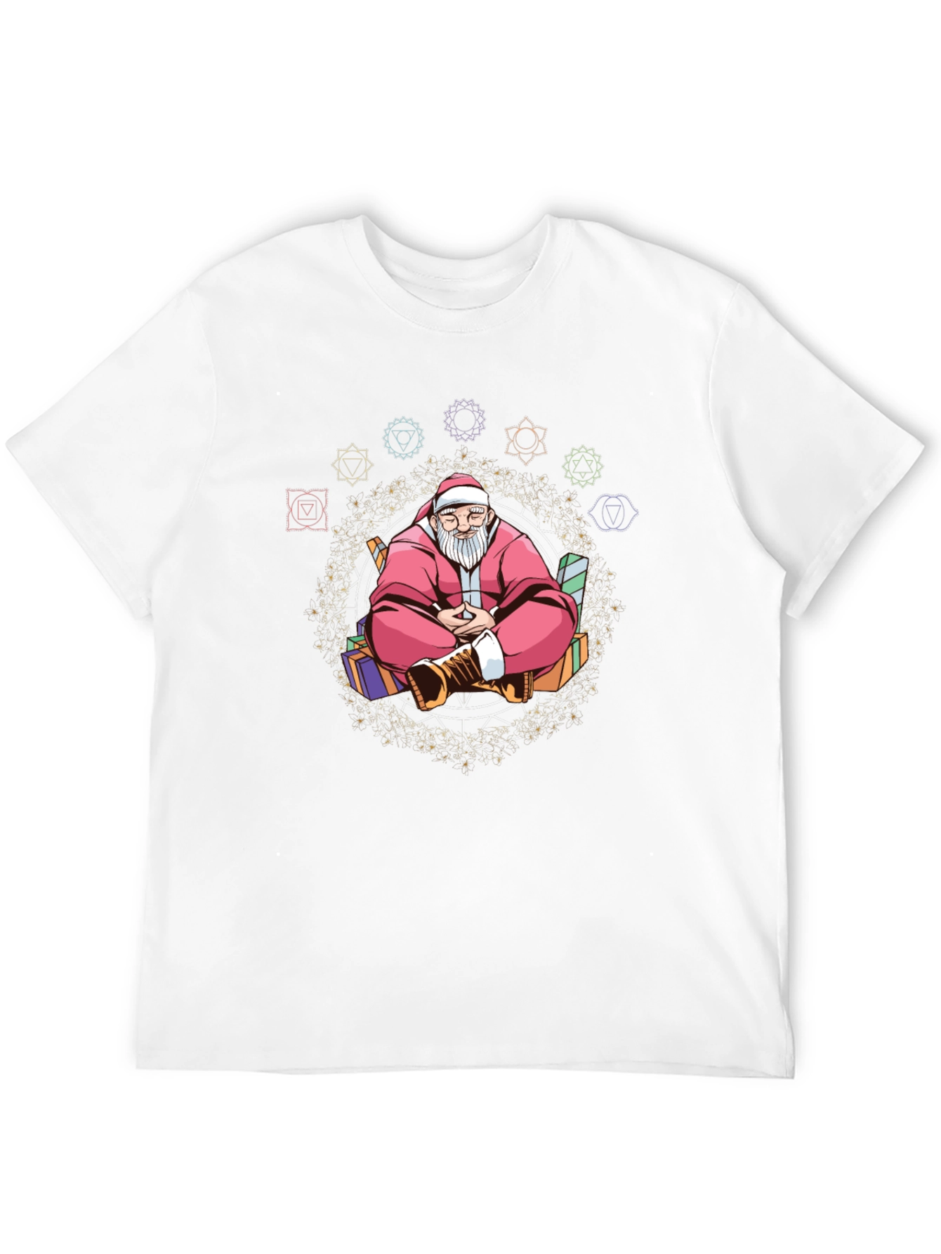 Meditating Santa T-Shirt: Holiday Zen
