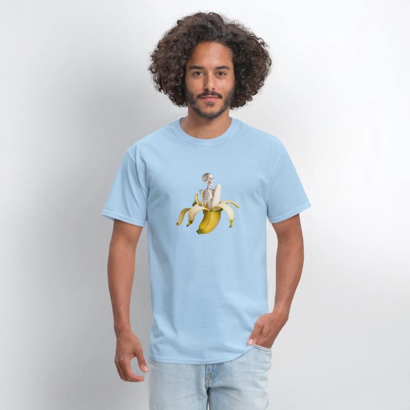 Banana T-Shirt with Skeleton
