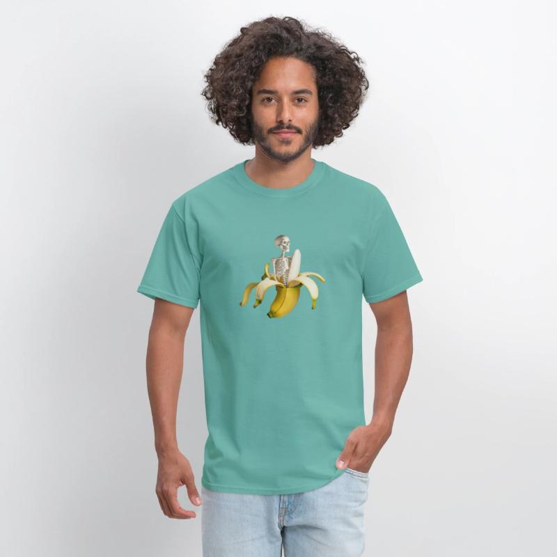 Banana T-Shirt with Skeleton