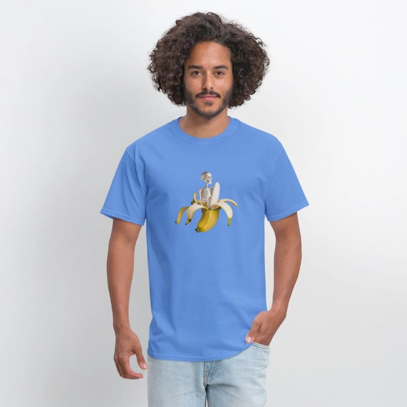 Banana T-Shirt with Skeleton